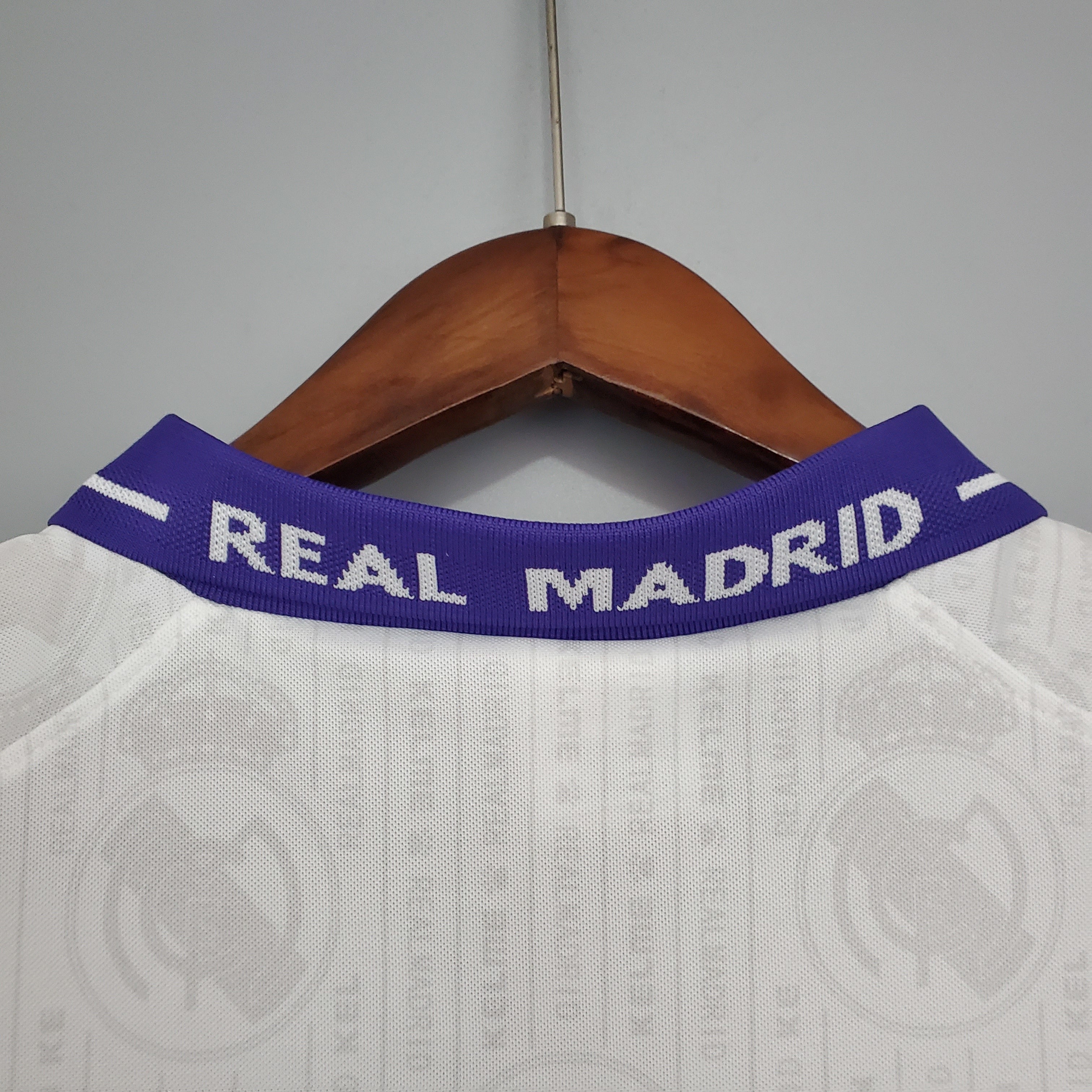 1990s Real Madrid Retro Football Shirt | White Purple Home