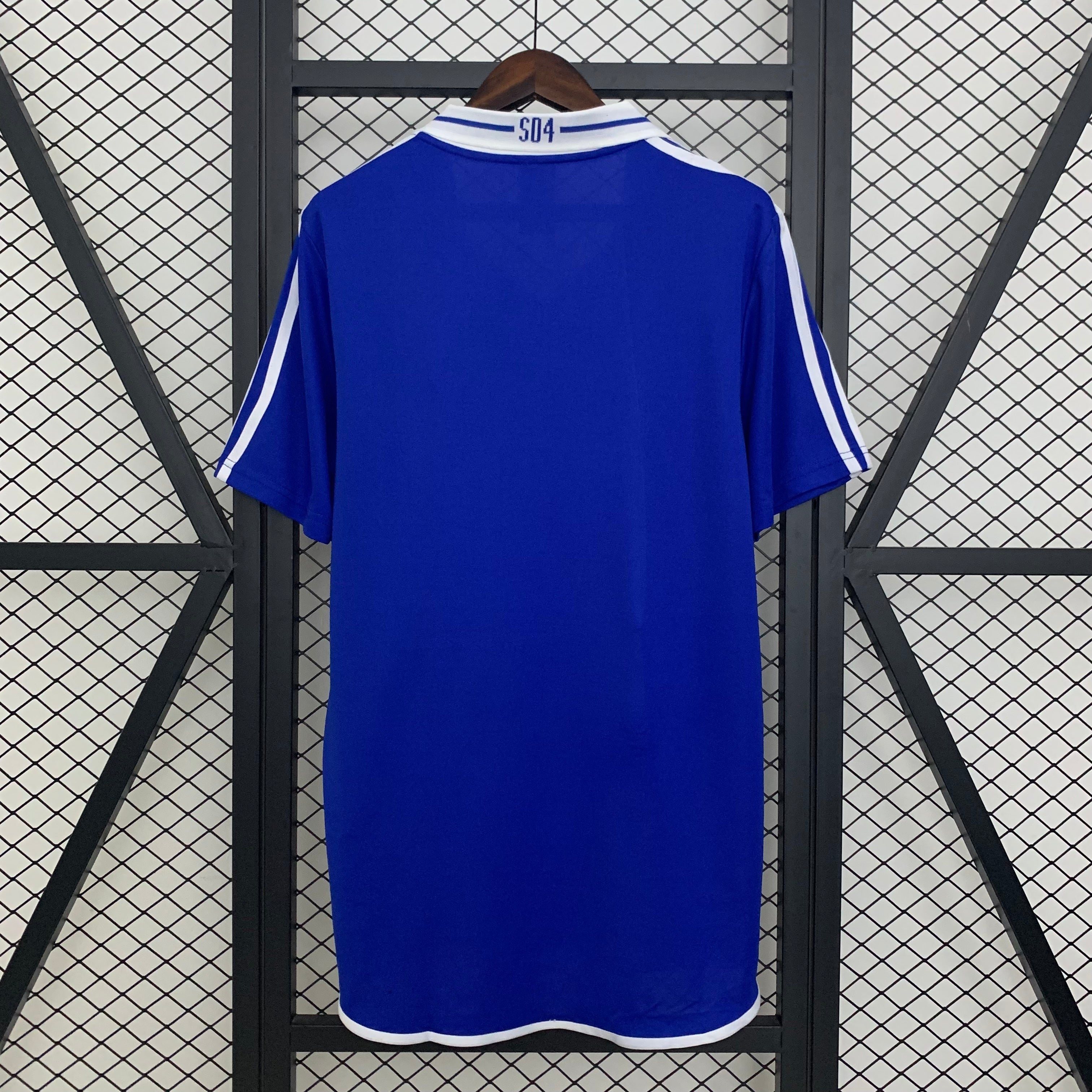 1990s Schalke 04 Retro Football Shirt | Royal Blue White Home