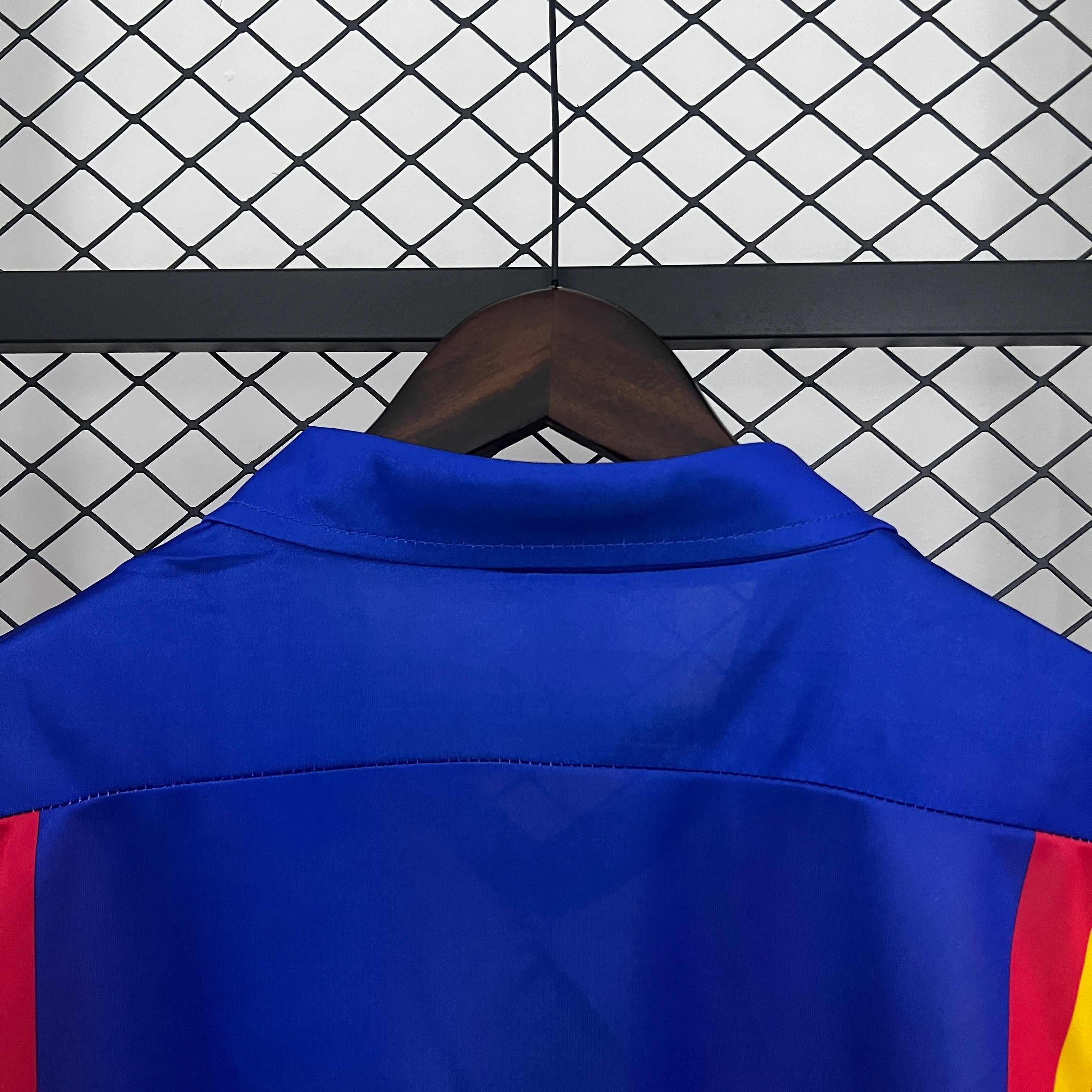 1980s Valencia Retro Football Shirt | Yellow Red Home