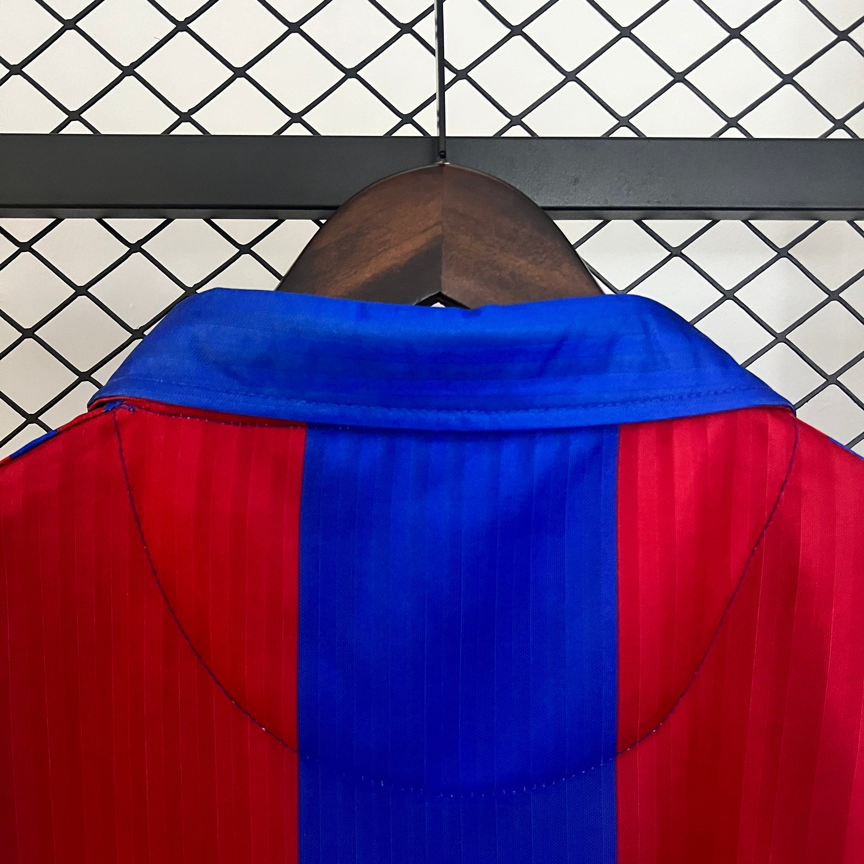 1990s Barcelona Retro Football Shirt | Blue Red Home