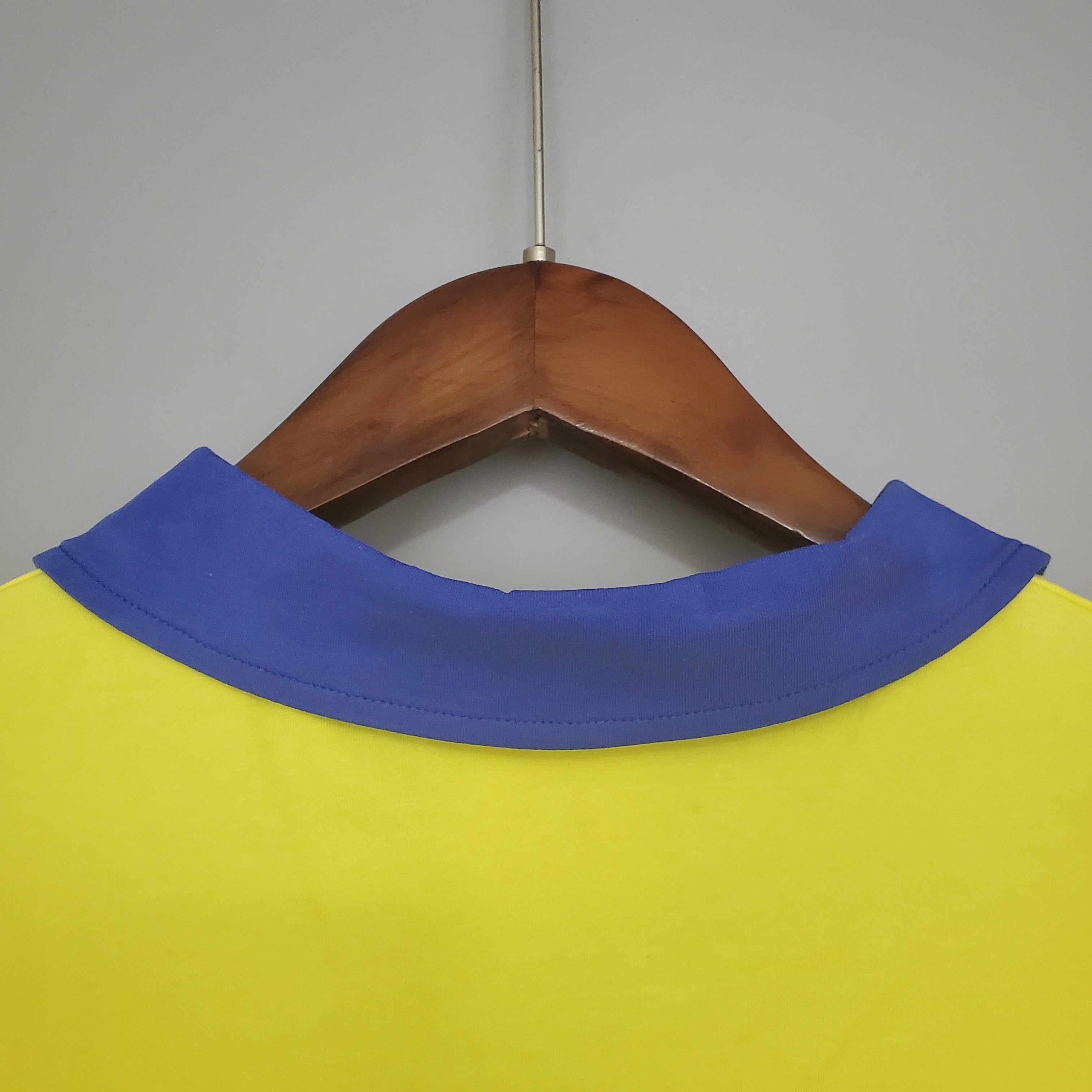 1970s England Retro Football Shirt | Yellow Blue Home
