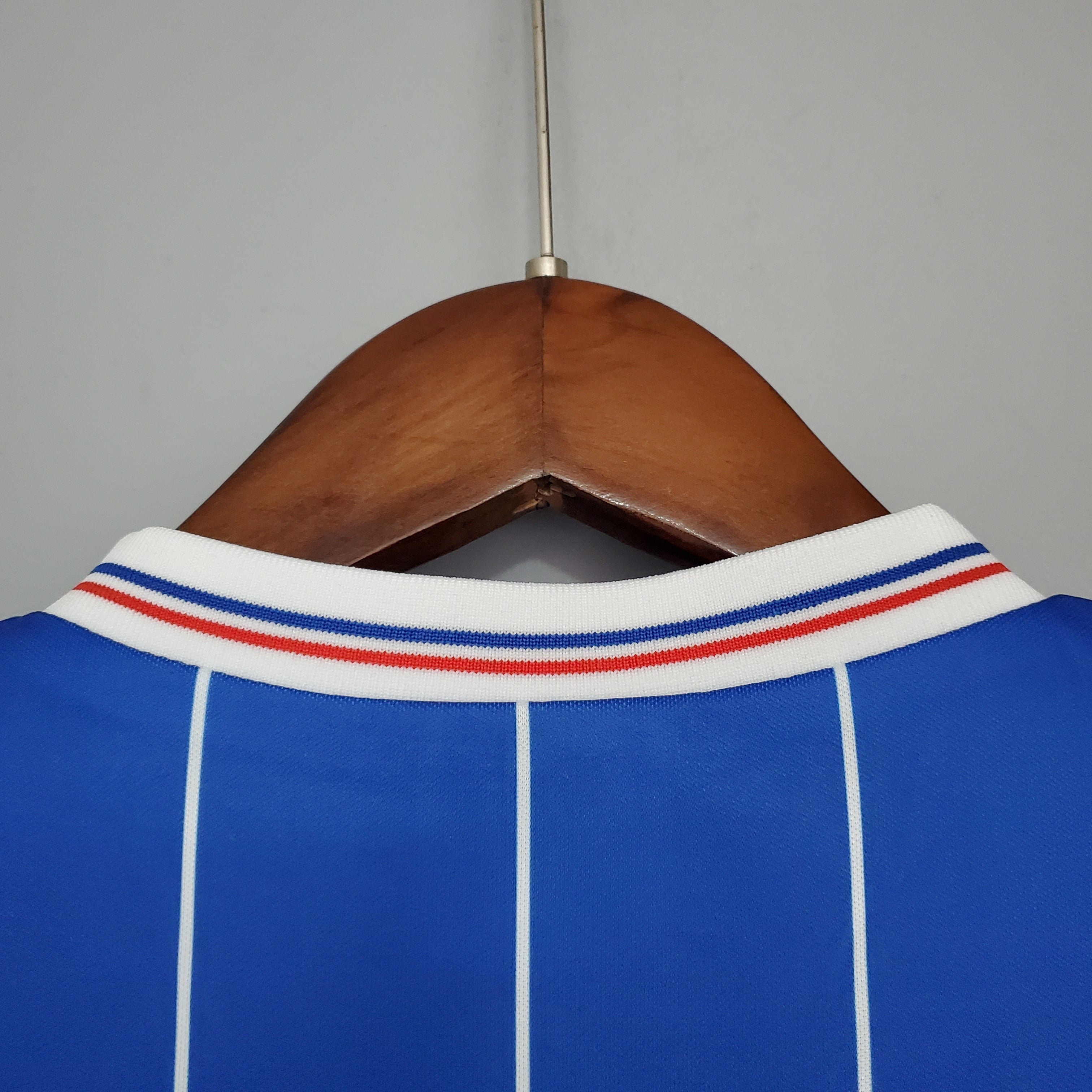 1980s Rangers Retro Football Shirt | Blue White Home