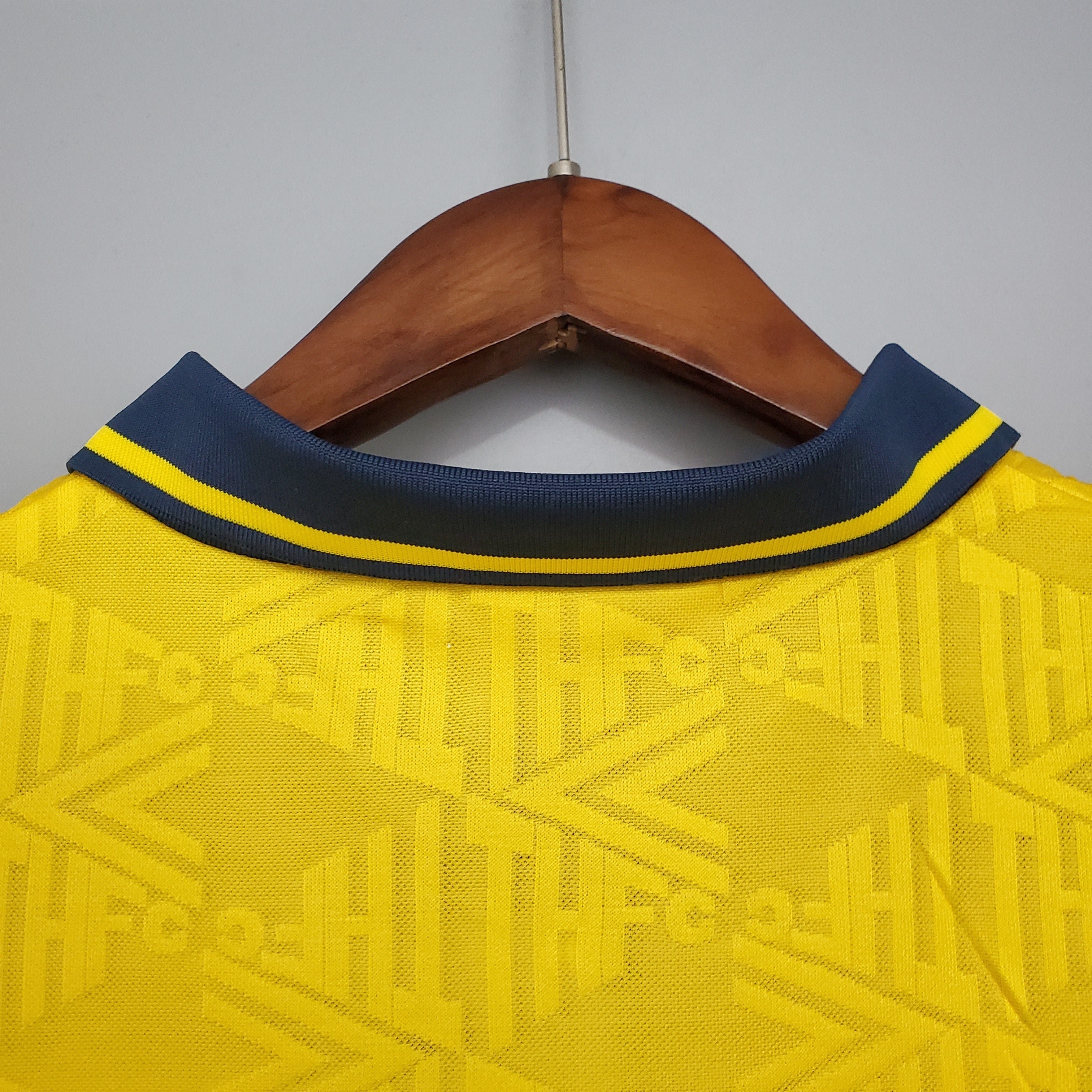 1990s Tottenham Hotspur Retro Football Shirt | Yellow Black Home