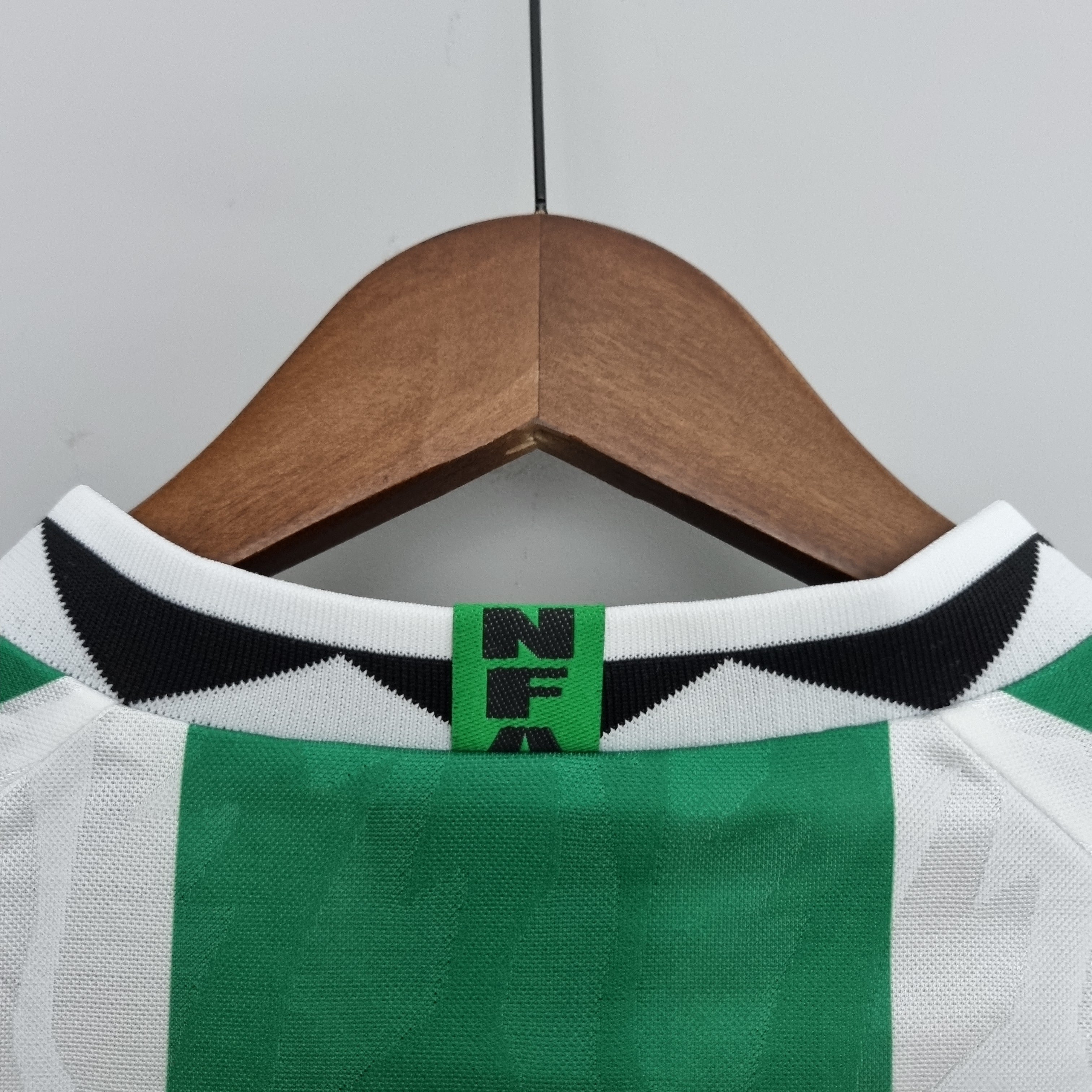 1990s Nigeria Retro Football Shirt | Green White Home