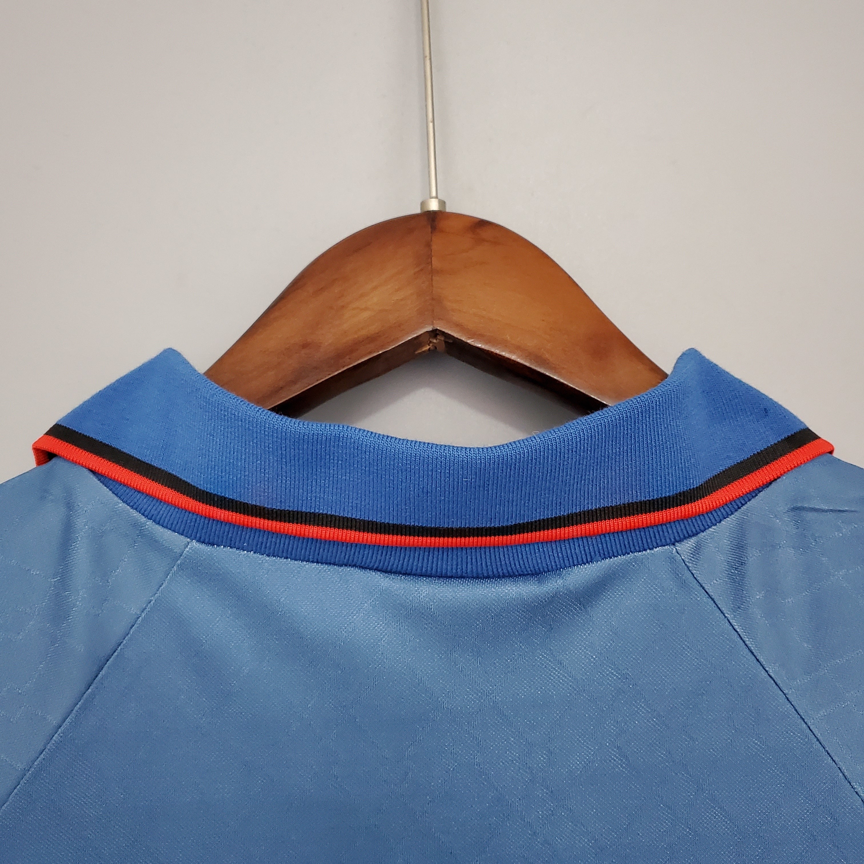 1990s AC Milan Retro Football Shirt | Blue Light Blue Third