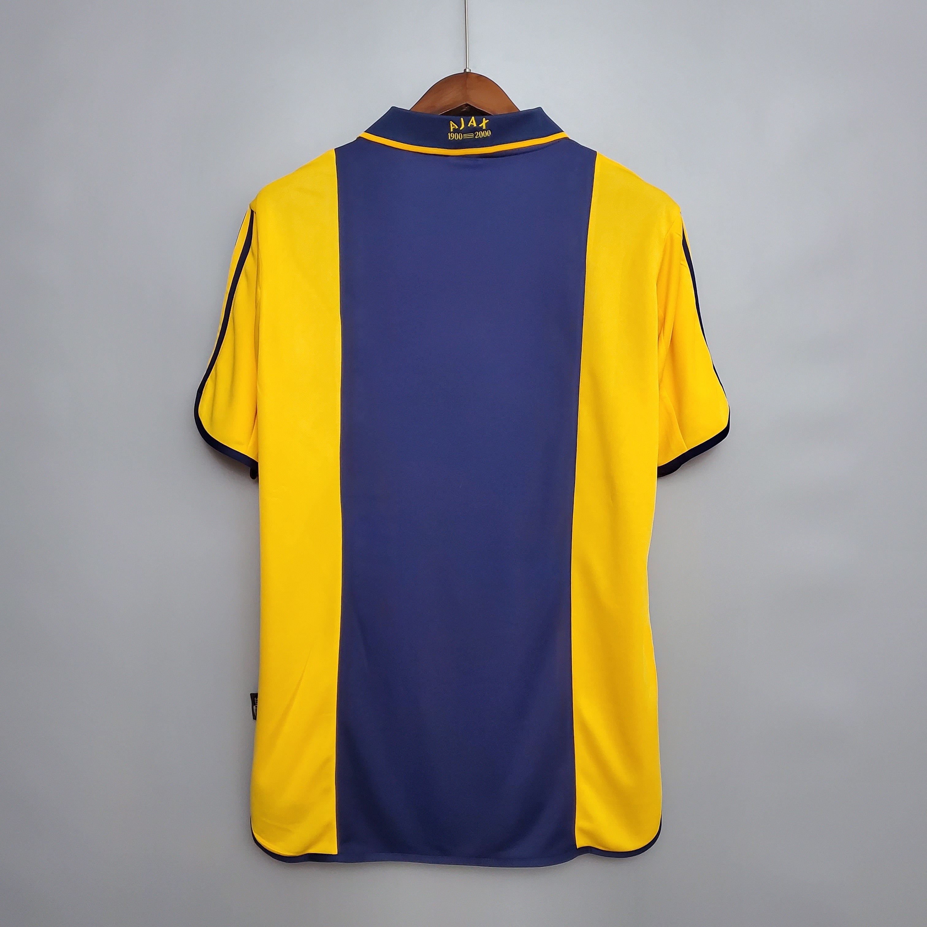 1990s Ajax Retro Football Shirt | Yellow Navy Home