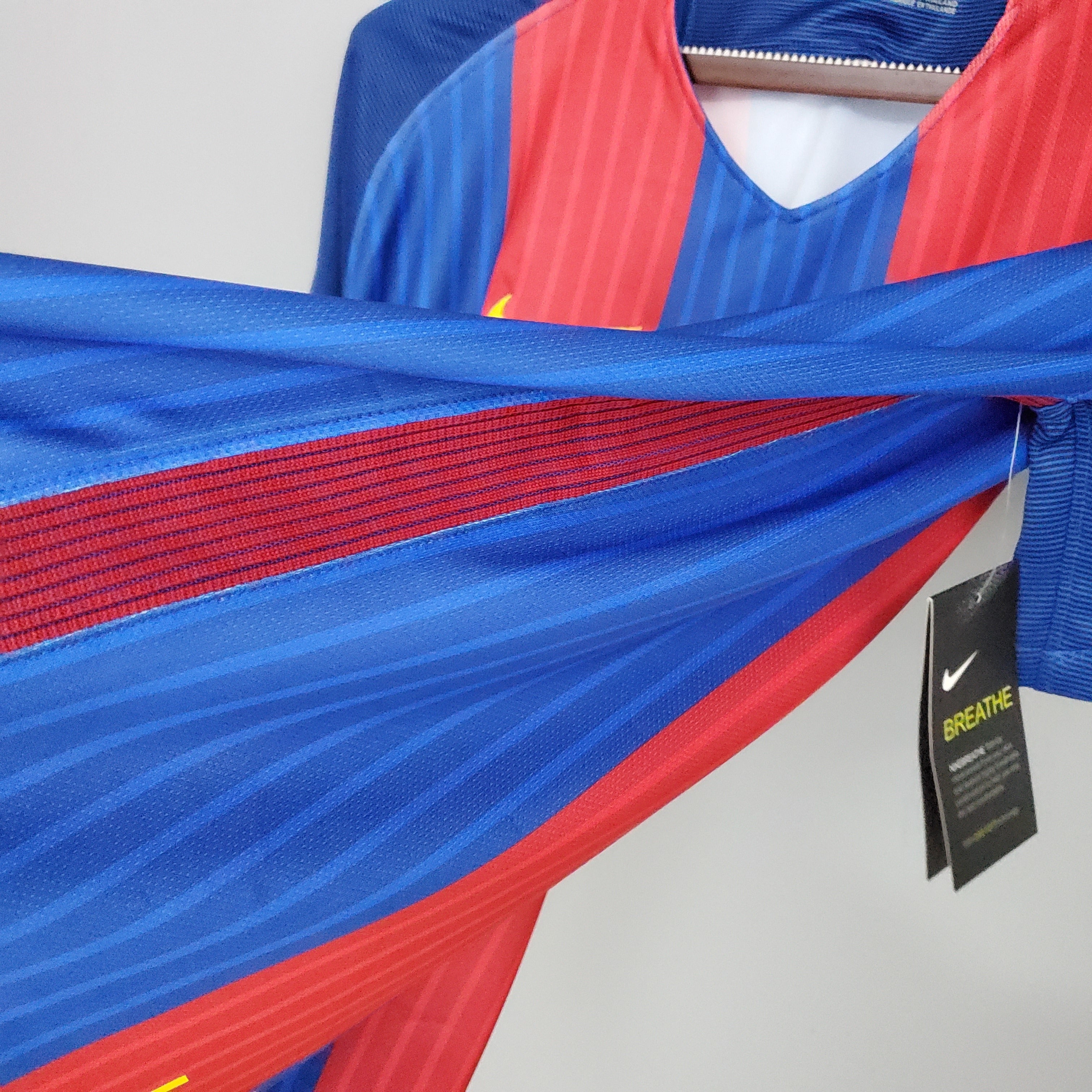 2010s Barcelona Retro Football Shirt | Blue Red Home