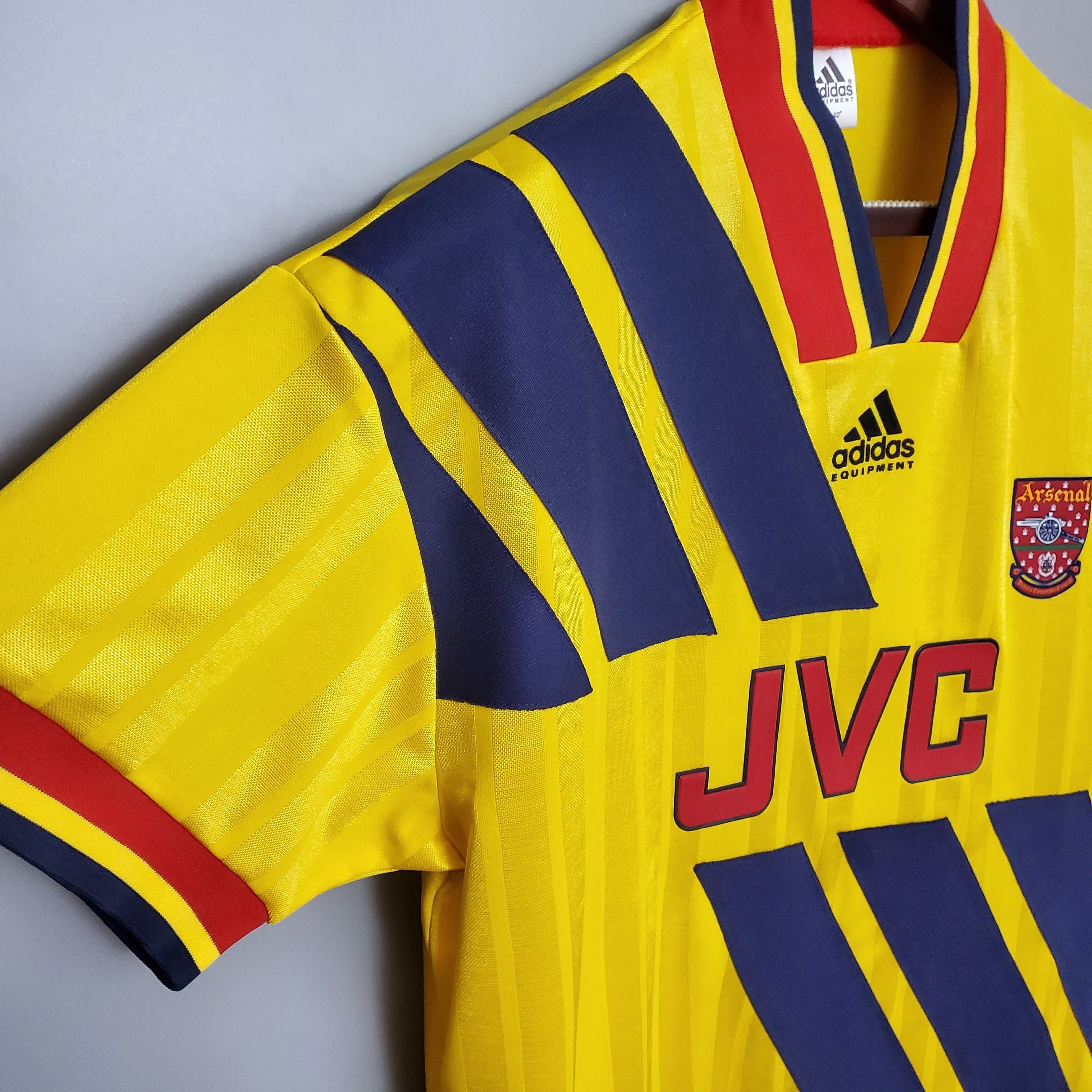 1990s Arsenal Retro Football Shirt | Yellow Navy Home