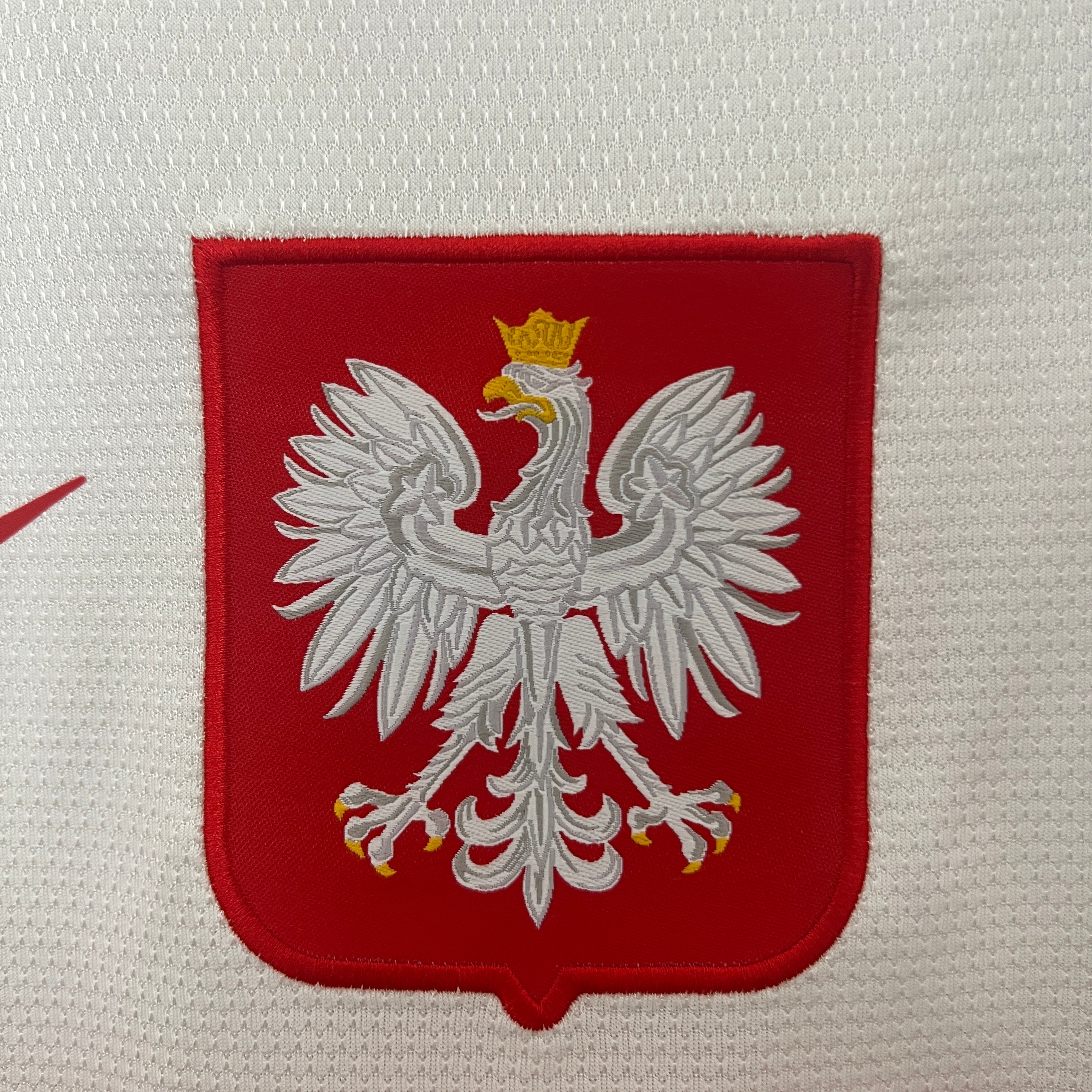 2020s Poland Retro Football Shirt | White Red Home