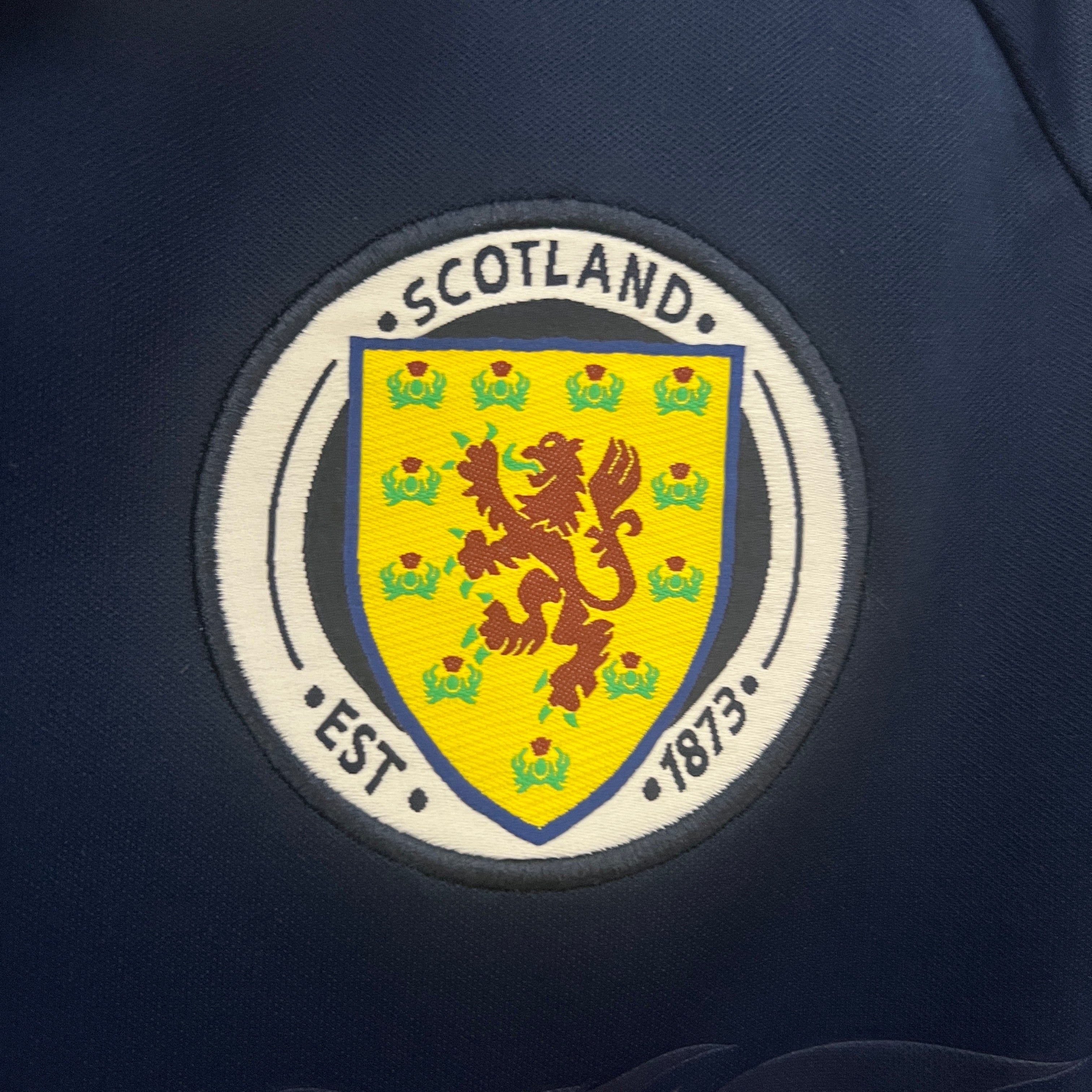 2000s Scotland Retro Football Shirt | Navy White Home