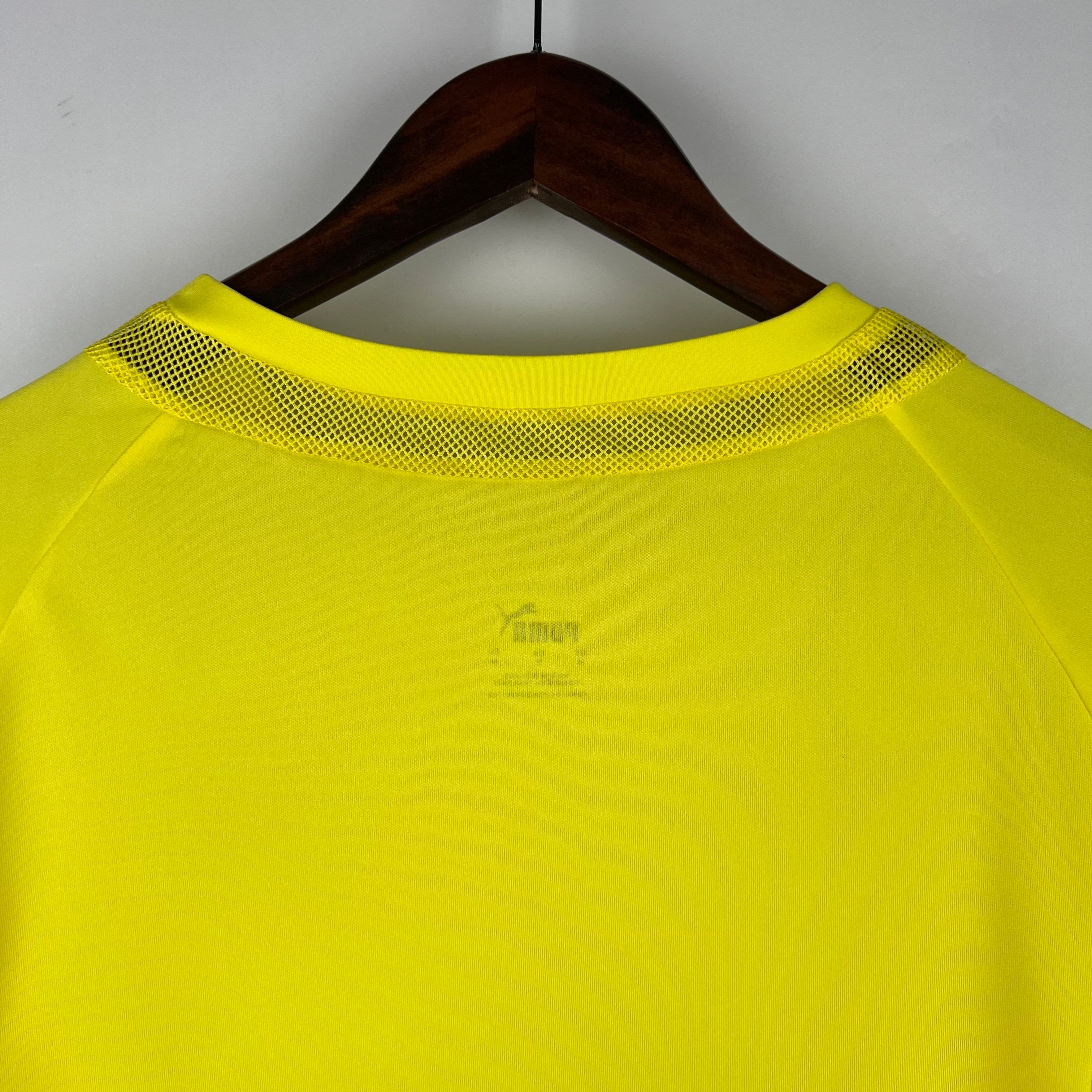2000s Villarreal Retro Football Shirt | Yellow Navy Home