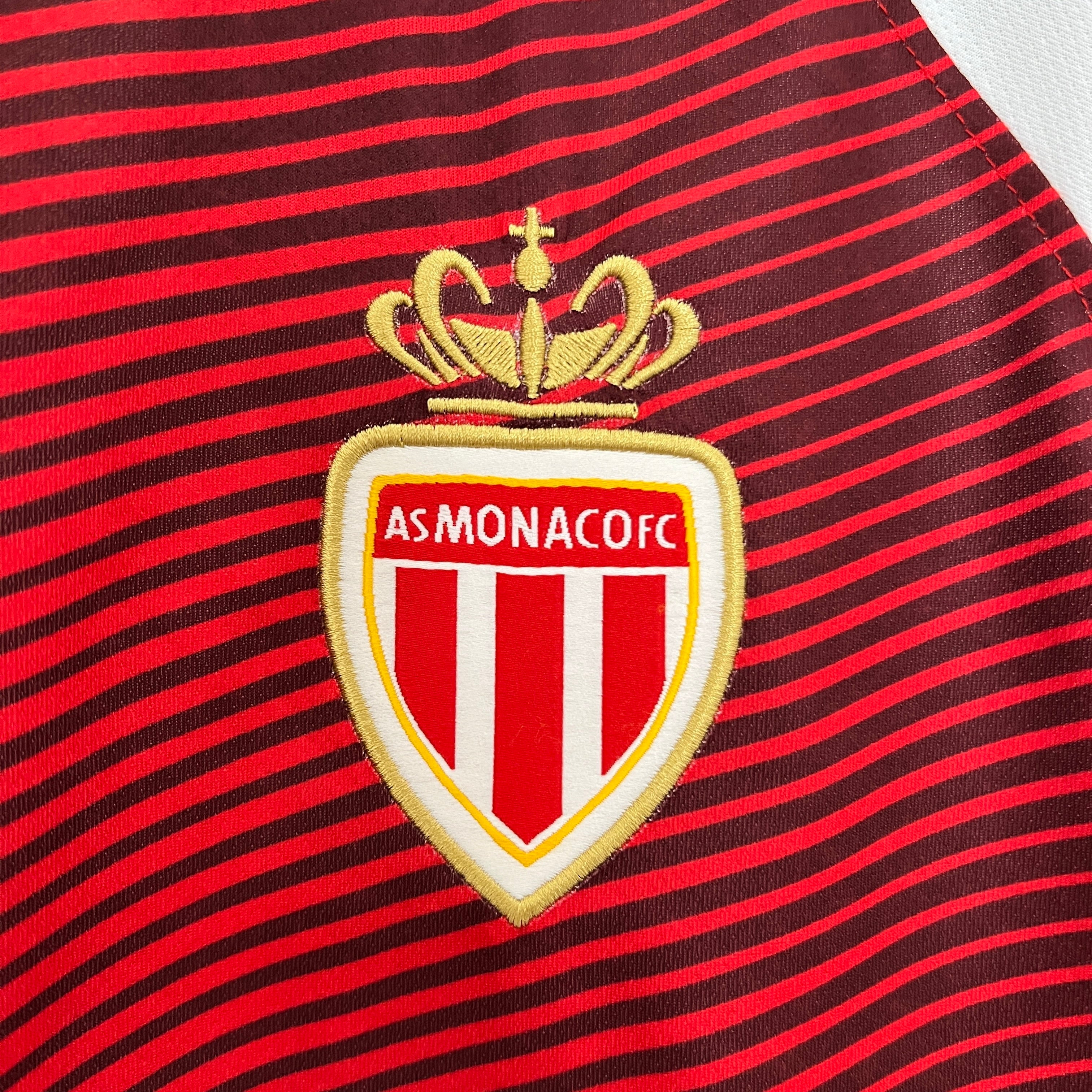 2010s AS Monaco Retro Football Shirt | White Red Home