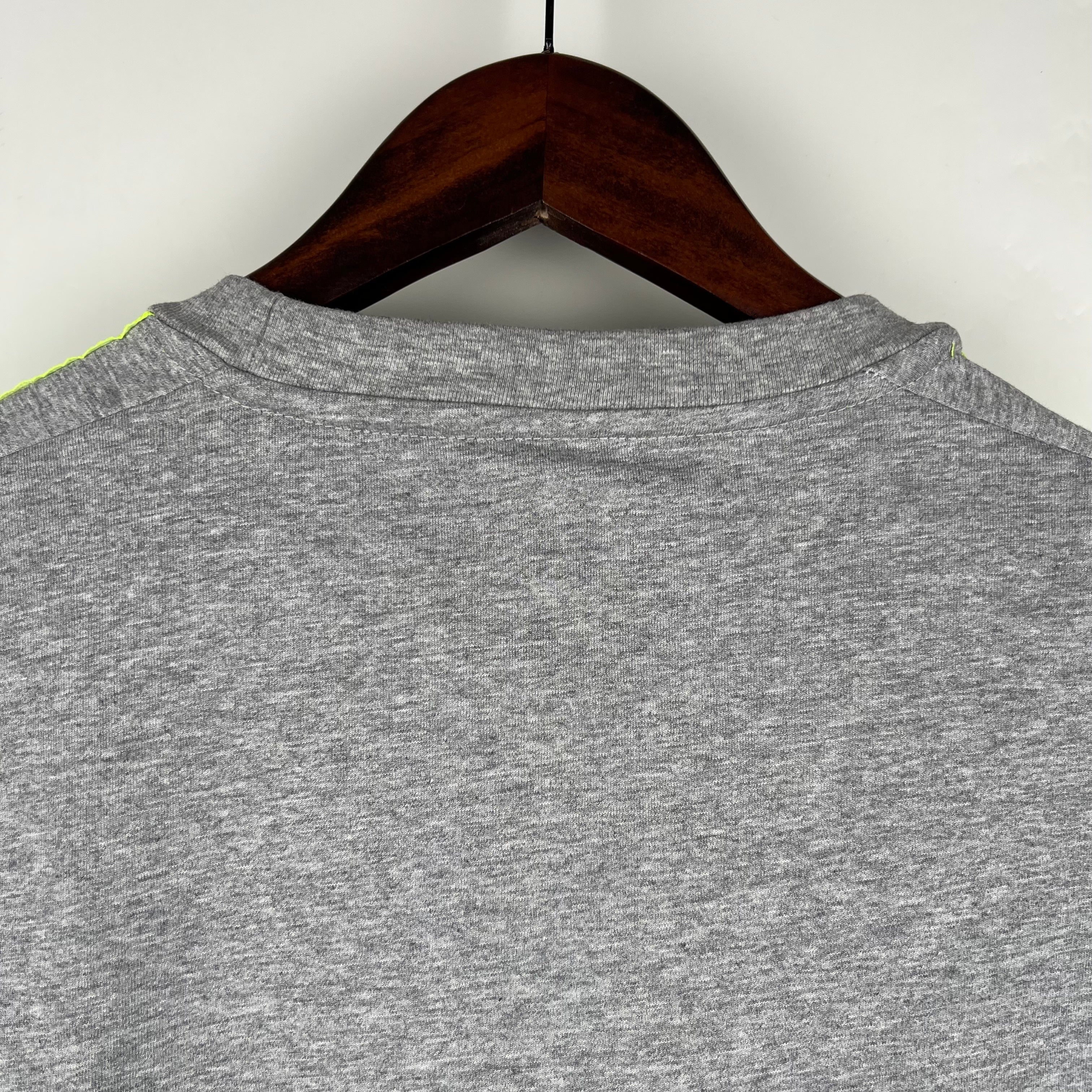 2010s Real Madrid Retro Football Shirt | Grey Neon Green Home