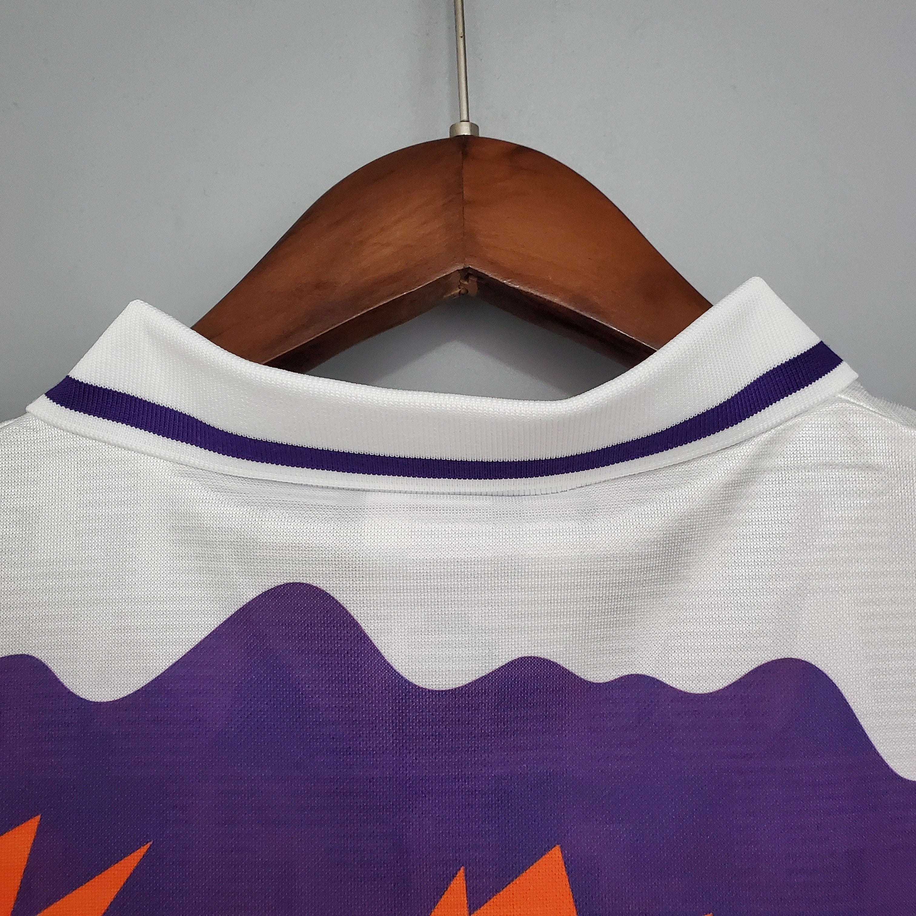 1990s Scotland Retro Football Shirt | Purple Orange Home