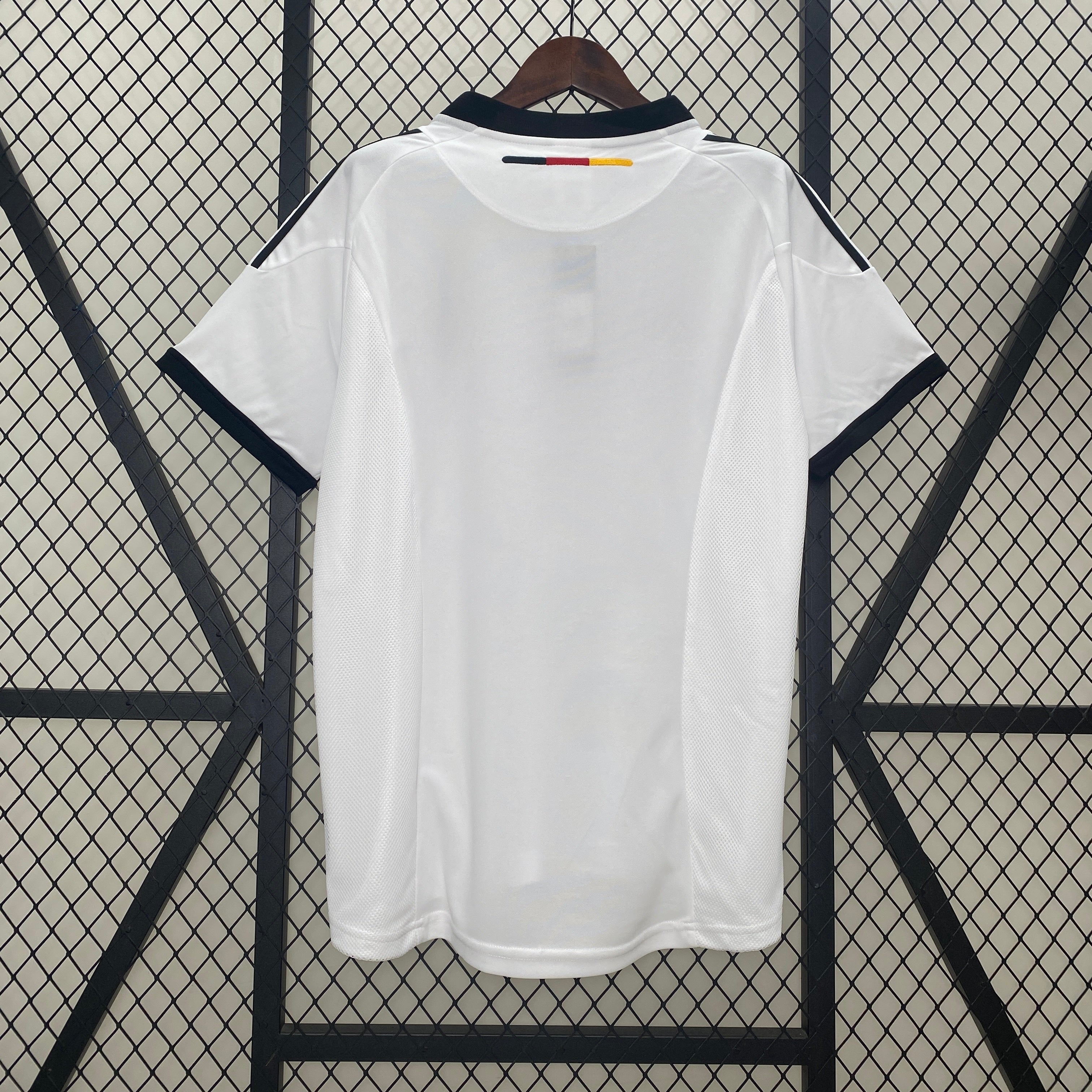 2000s Germany Retro Football Shirt | White Black Home