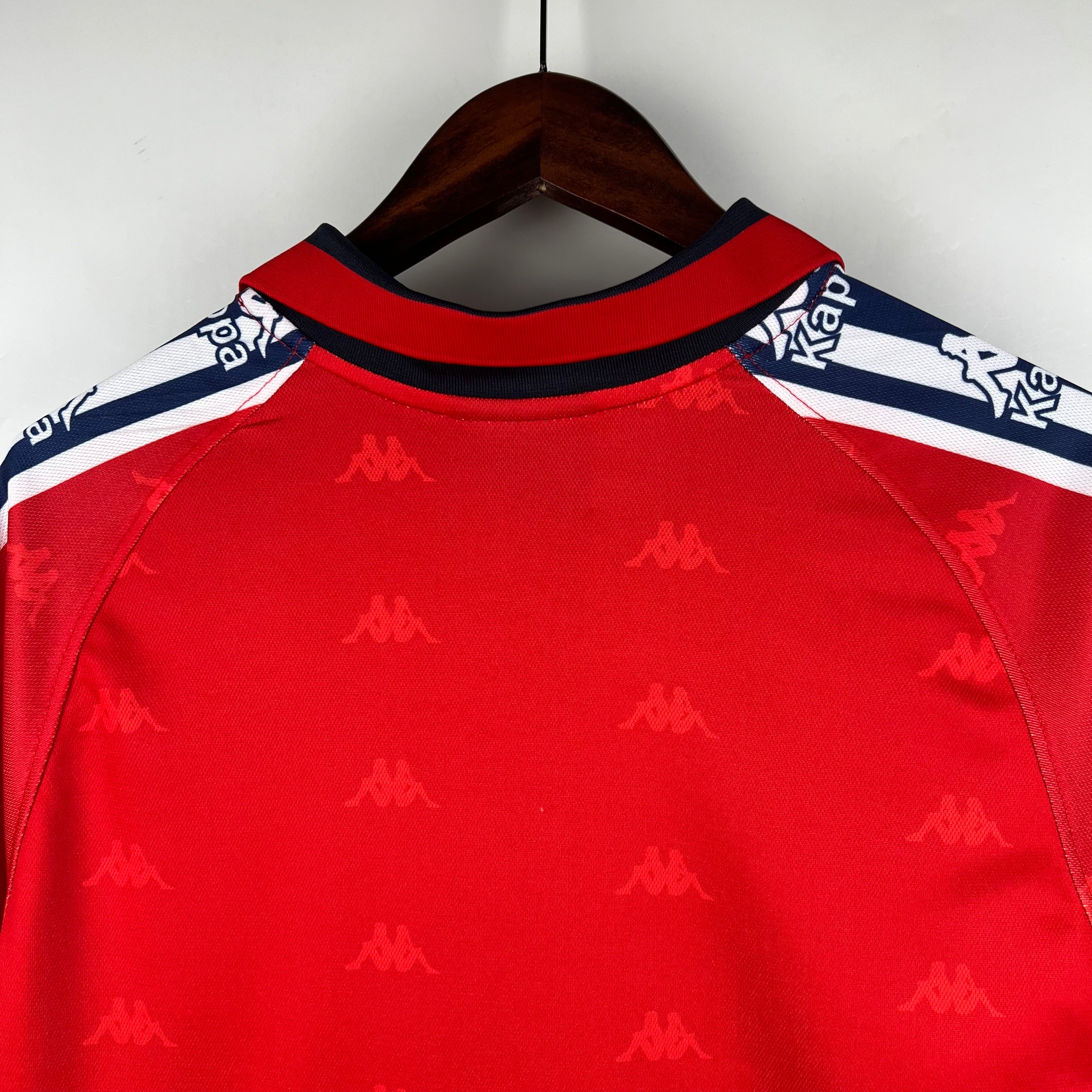 1990s Osasuna Retro Football Shirt | Red Navy Home