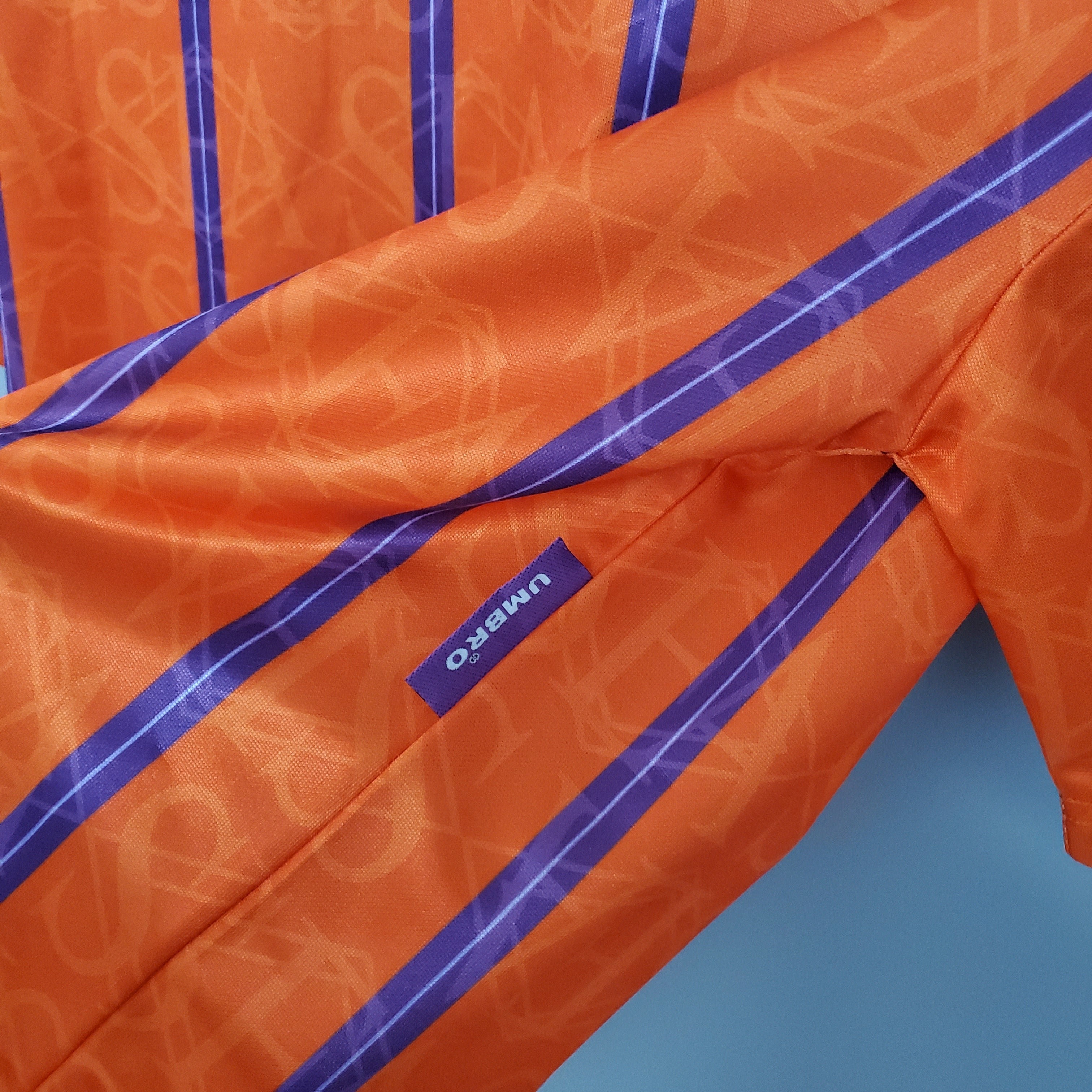 1990s Scotland Retro Football Shirt | Orange Purple Home