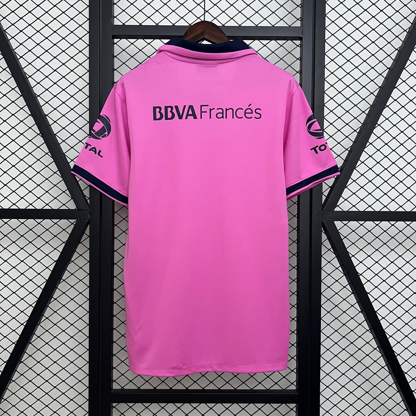 2010s Boca Juniors Retro Football Shirt | Pink Navy Home