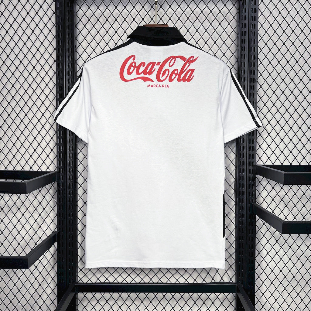 1980s Vasco Da Gama Retro Football Shirt | White Black Home