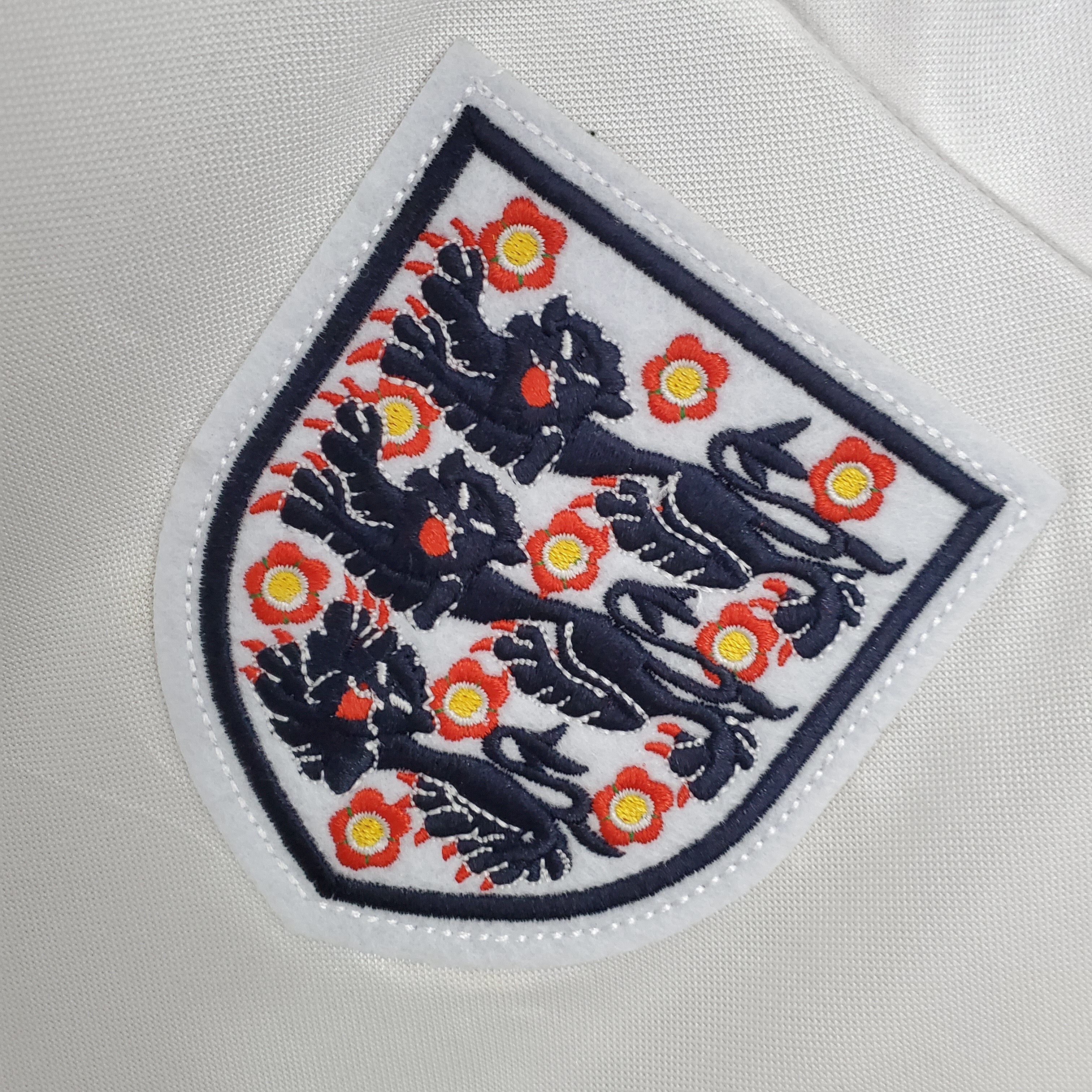 1980s England Retro Football Shirt | White Red Home