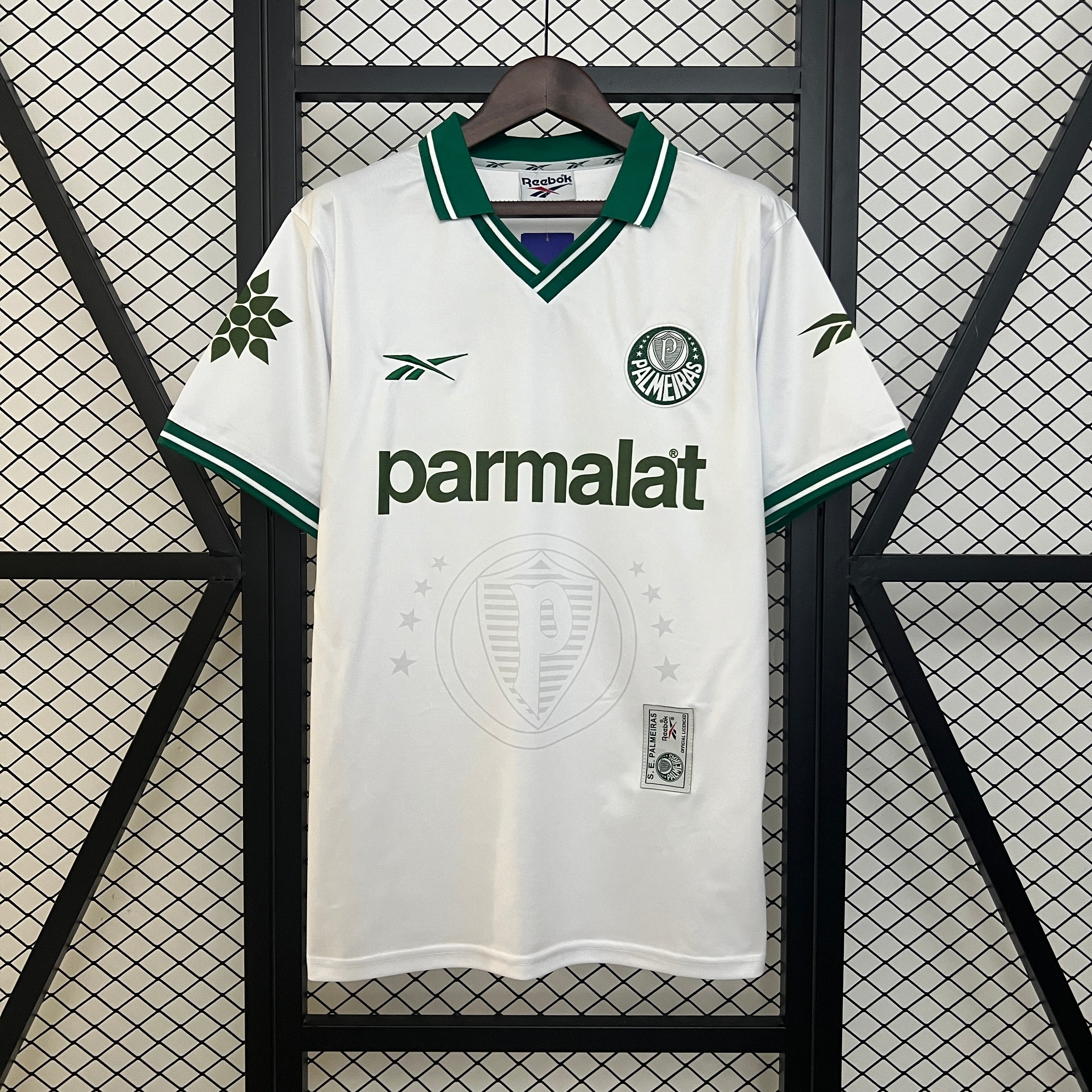 1990s Palmeiras Retro Football Shirt | White Green Home