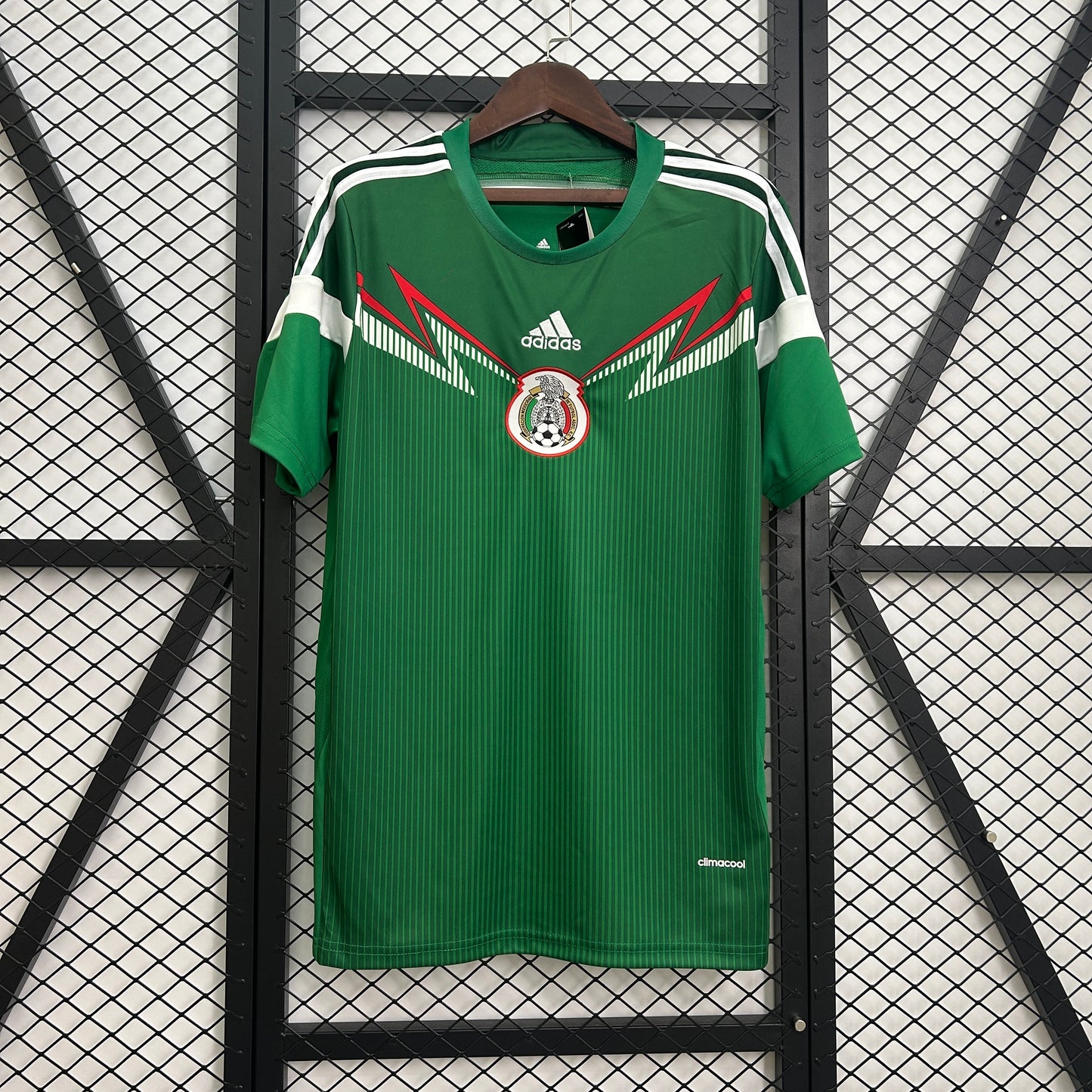 1990s Mexico Retro Football Shirt | Green White Home