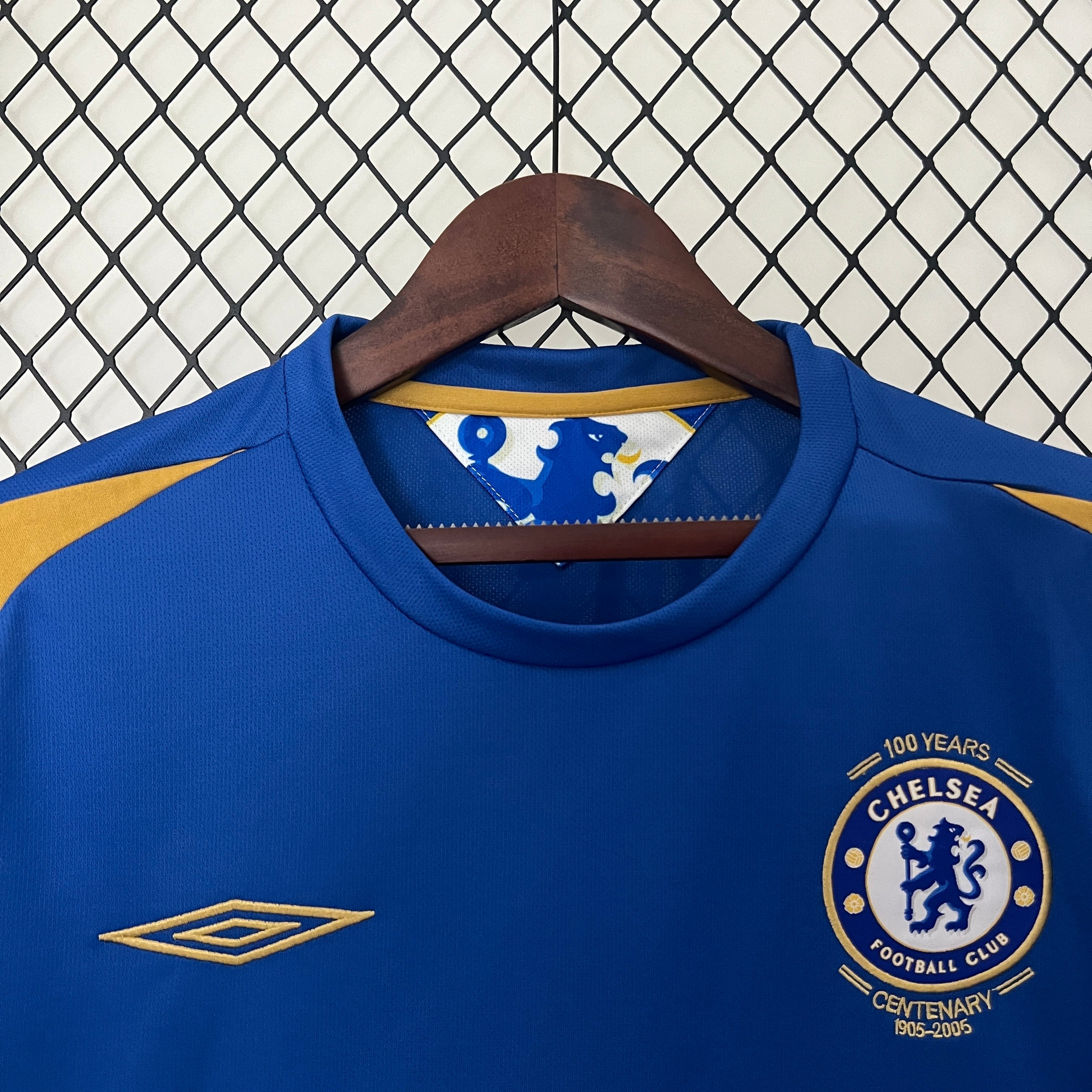 2000s Chelsea Retro Football Shirt | Blue Yellow Home