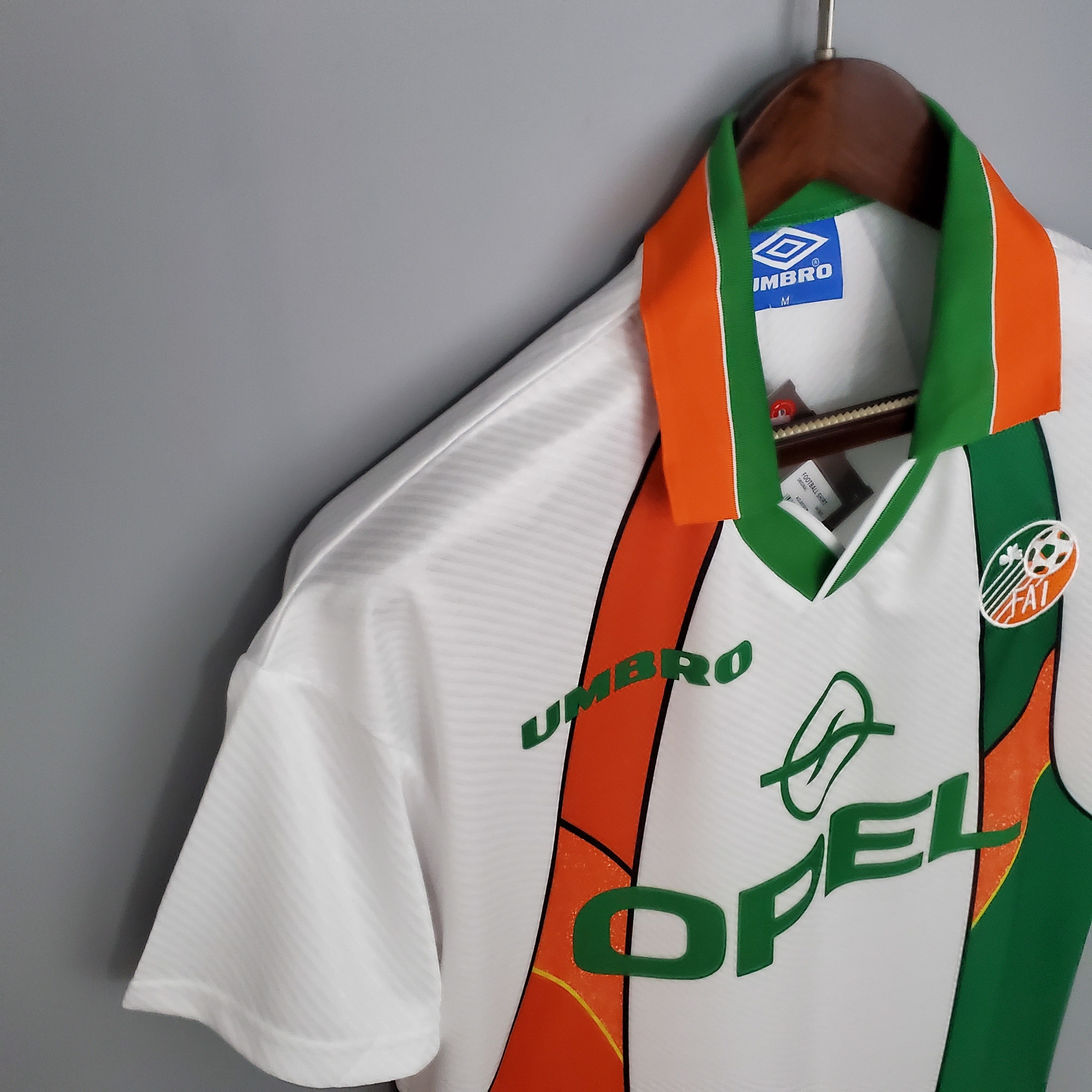 1990s Ivory Coast Retro Football Shirt | Orange Green Home