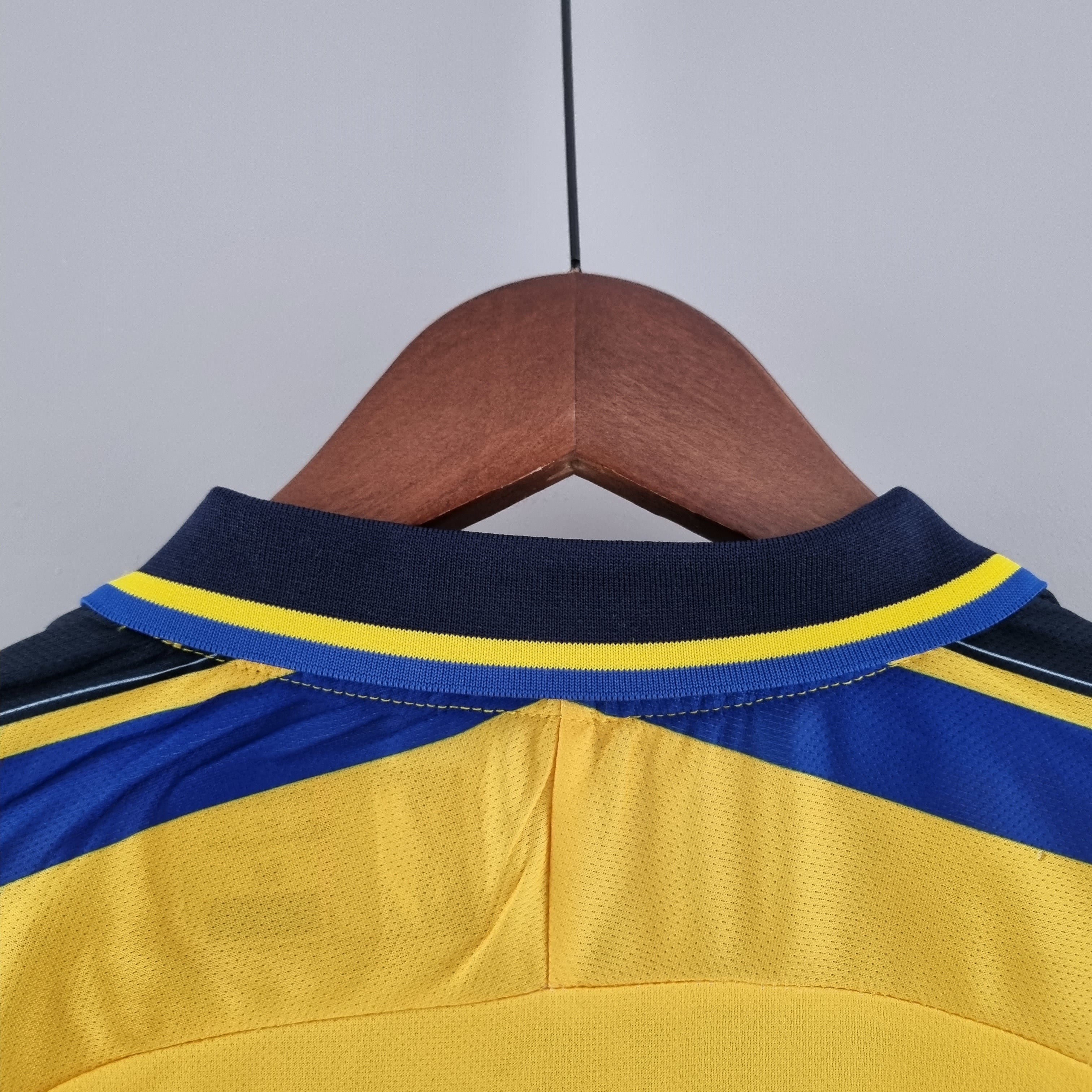 1990s Parma Retro Football Shirt | Yellow Blue Home
