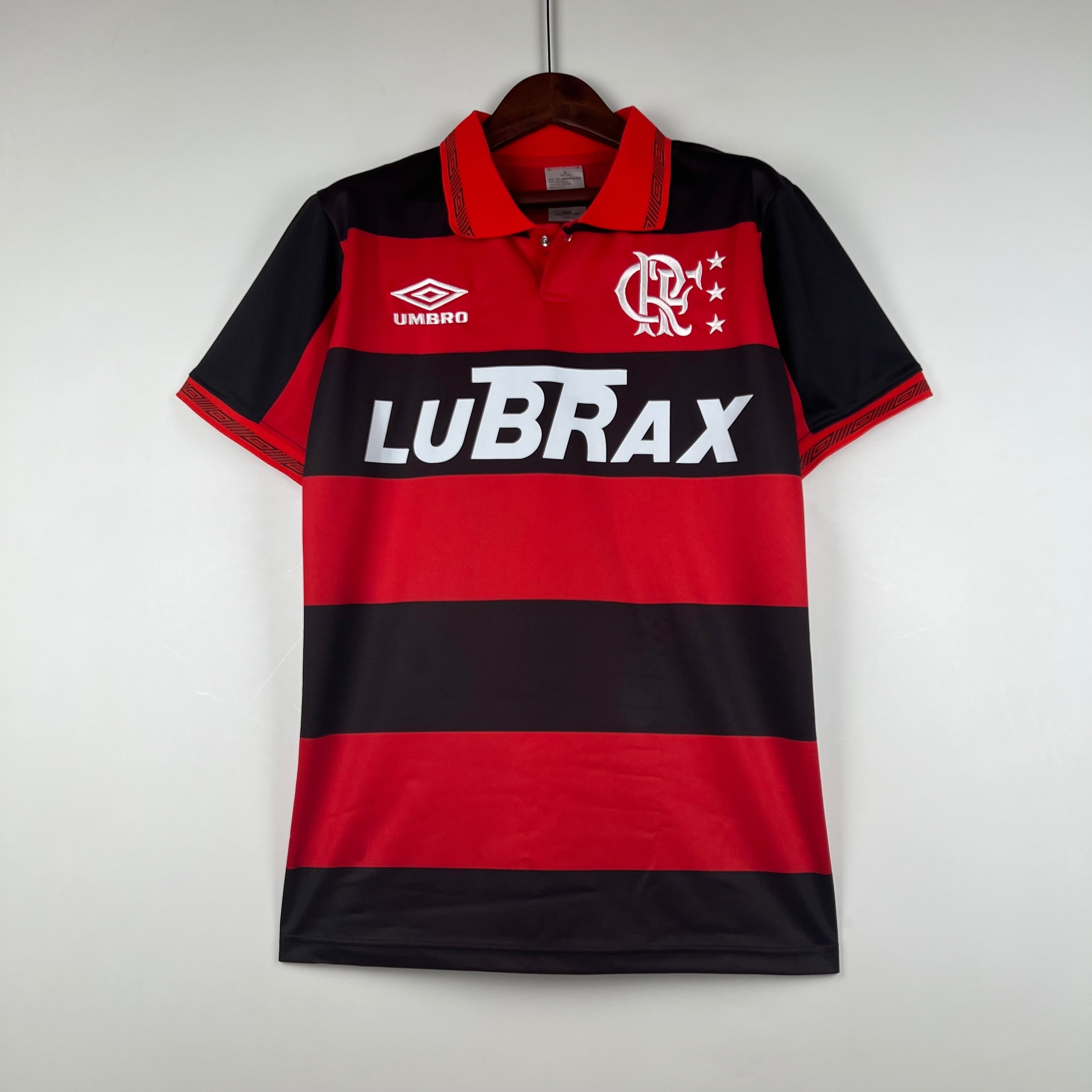 1980s Flamengo Retro Football Shirt | Red Black Home