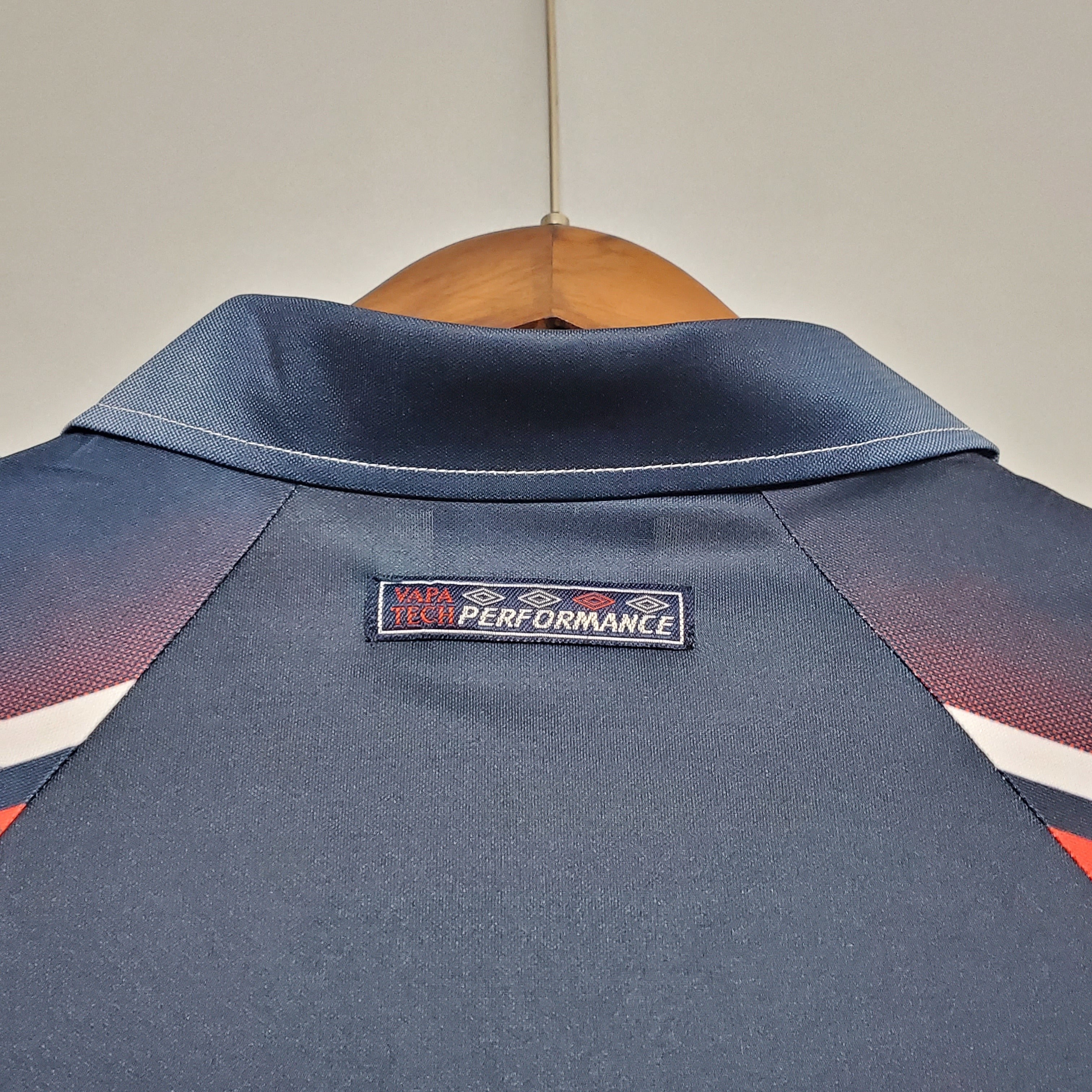 1990s Ajax Retro Football Shirt | Navy Red Home