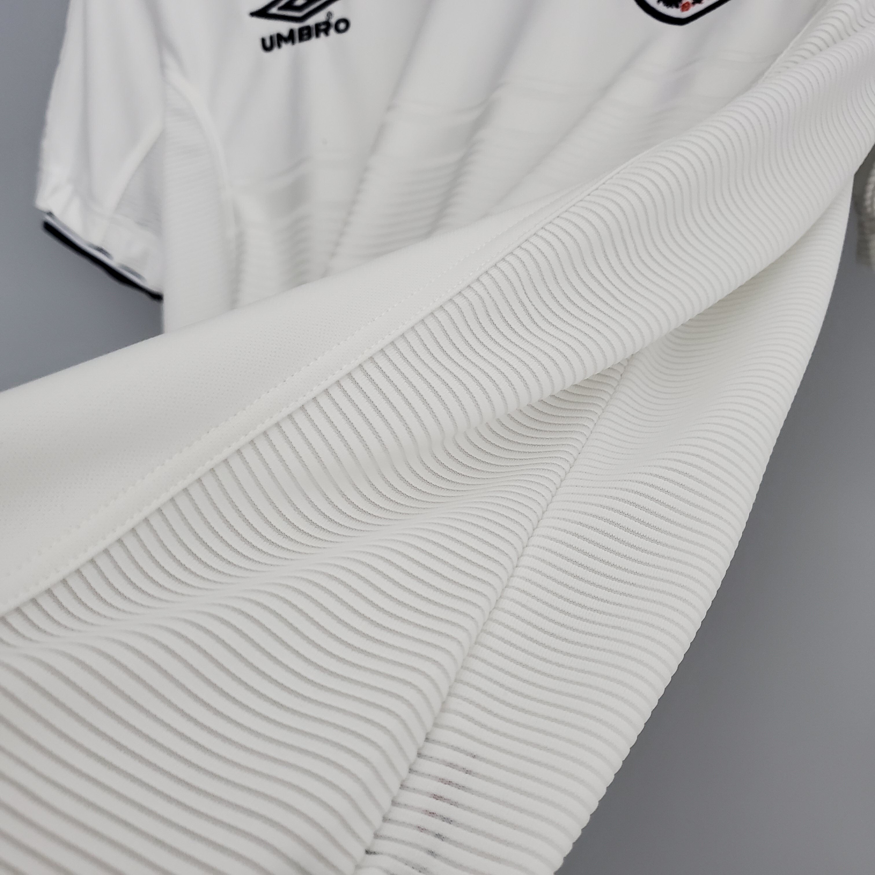 2020s England Retro Football Shirt | White Black Home