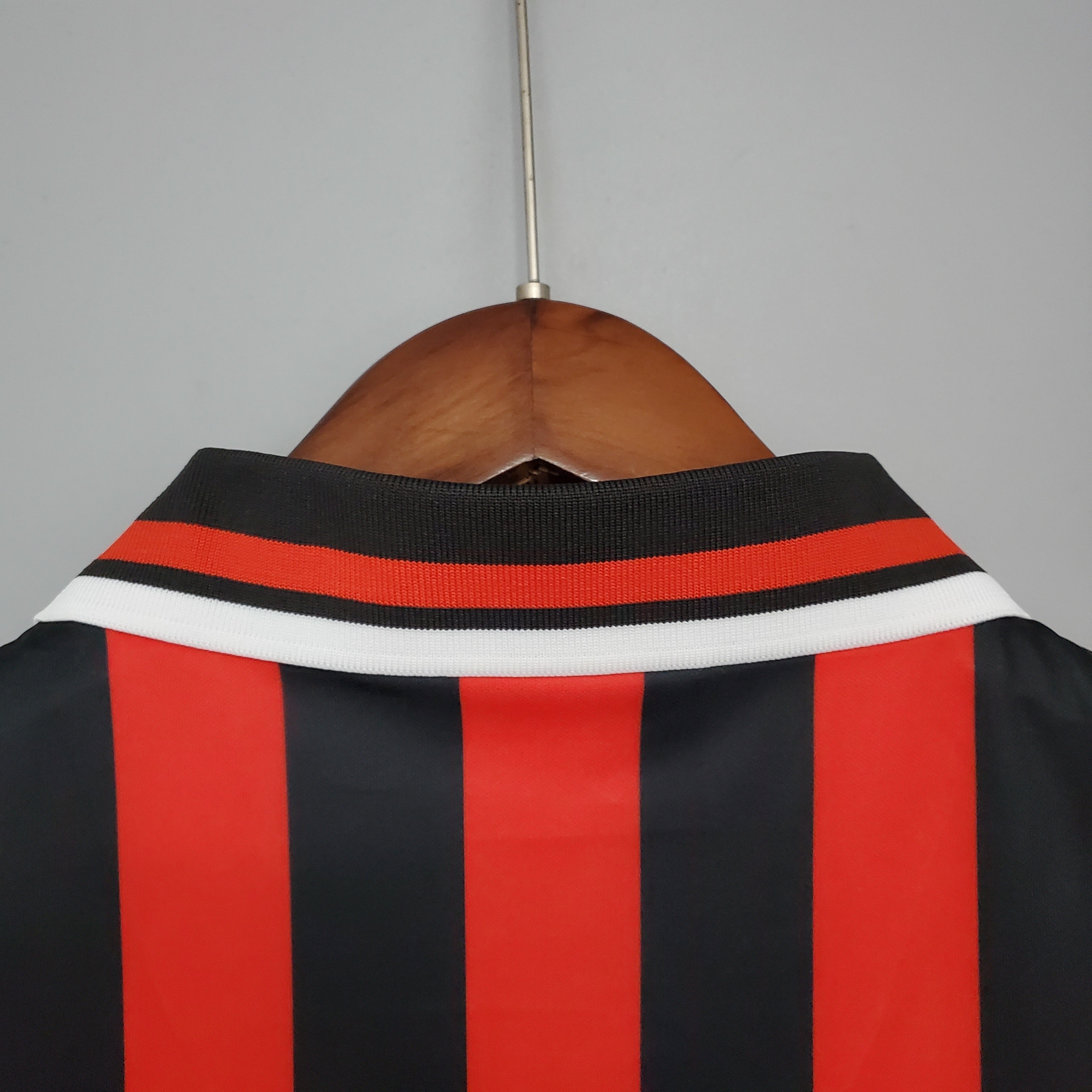 1990s Manchester City Retro Football Shirt | Red Black Home