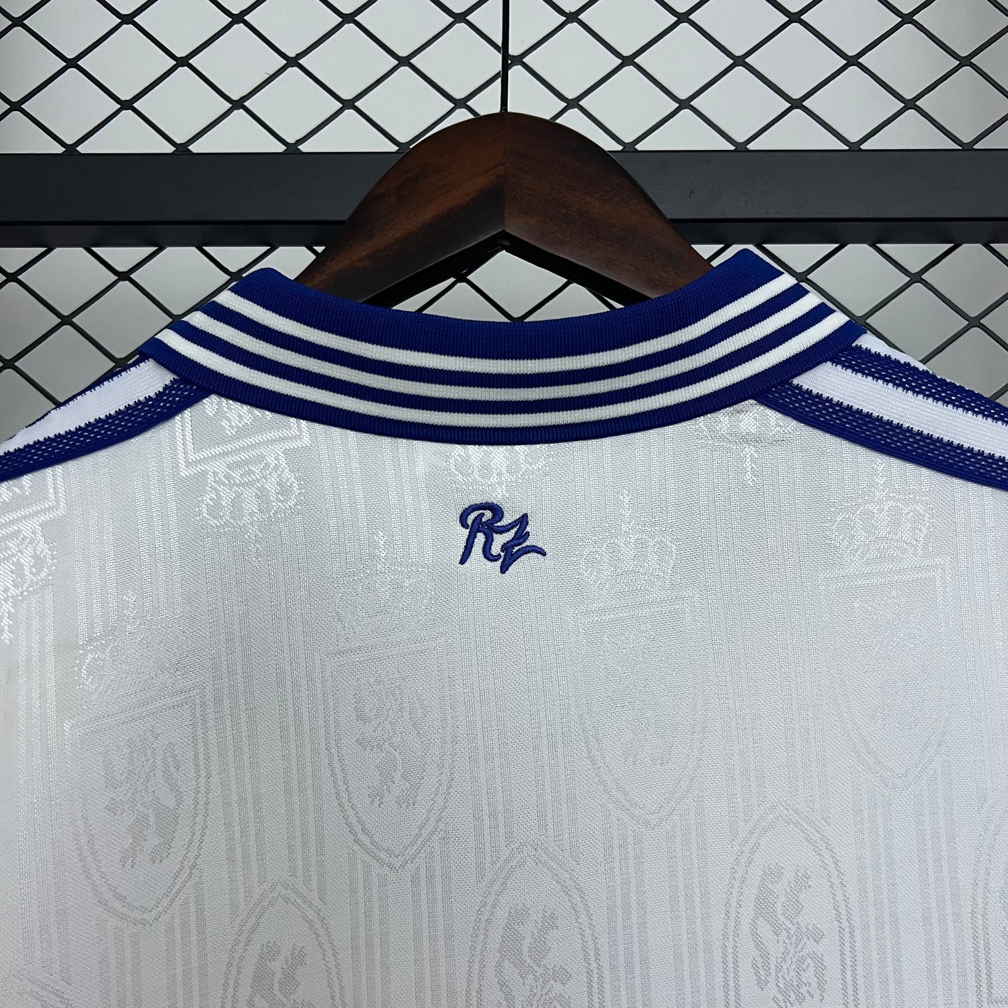1990s Real Zaragoza Retro Football Shirt | White Blue Home