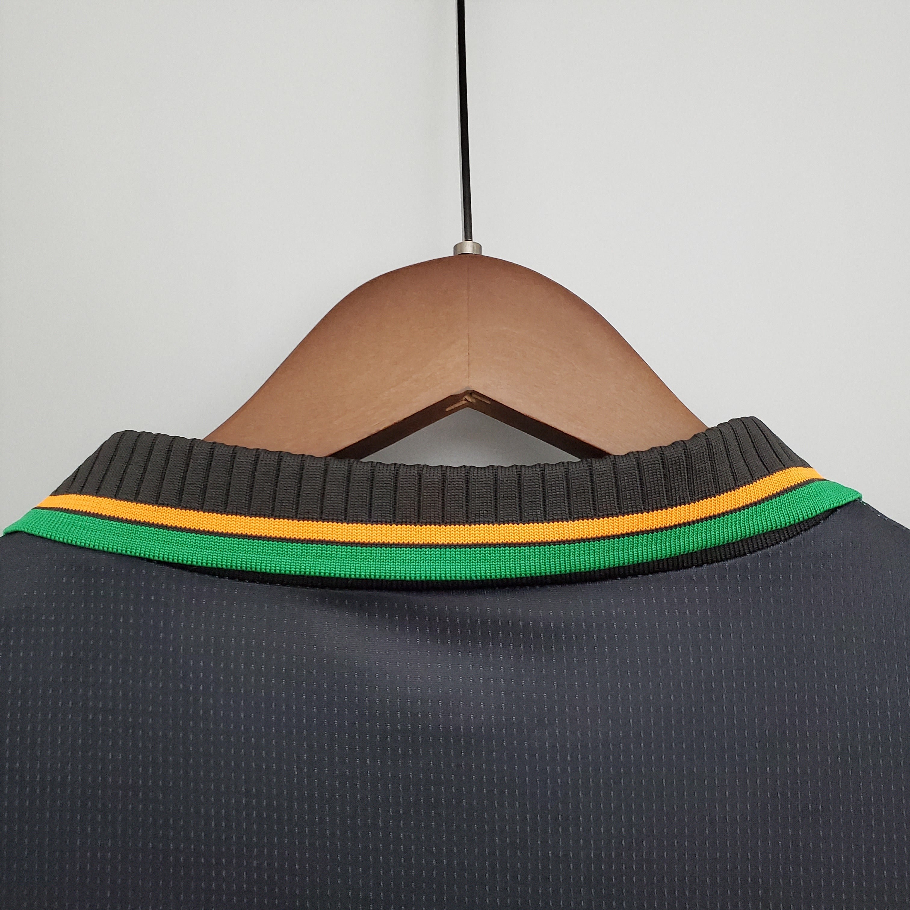 1990s Pezia Retro Football Shirt | Black Multicolor Home