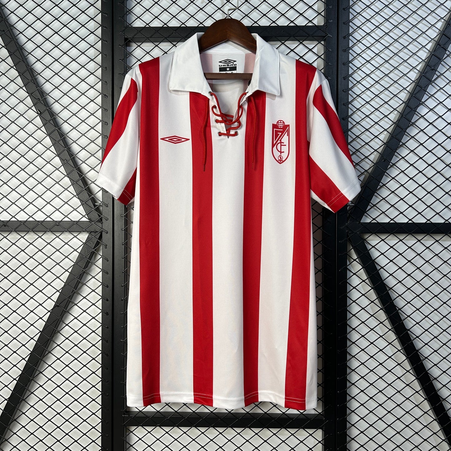 1980s Granada Retro Football Shirt | Red White Home