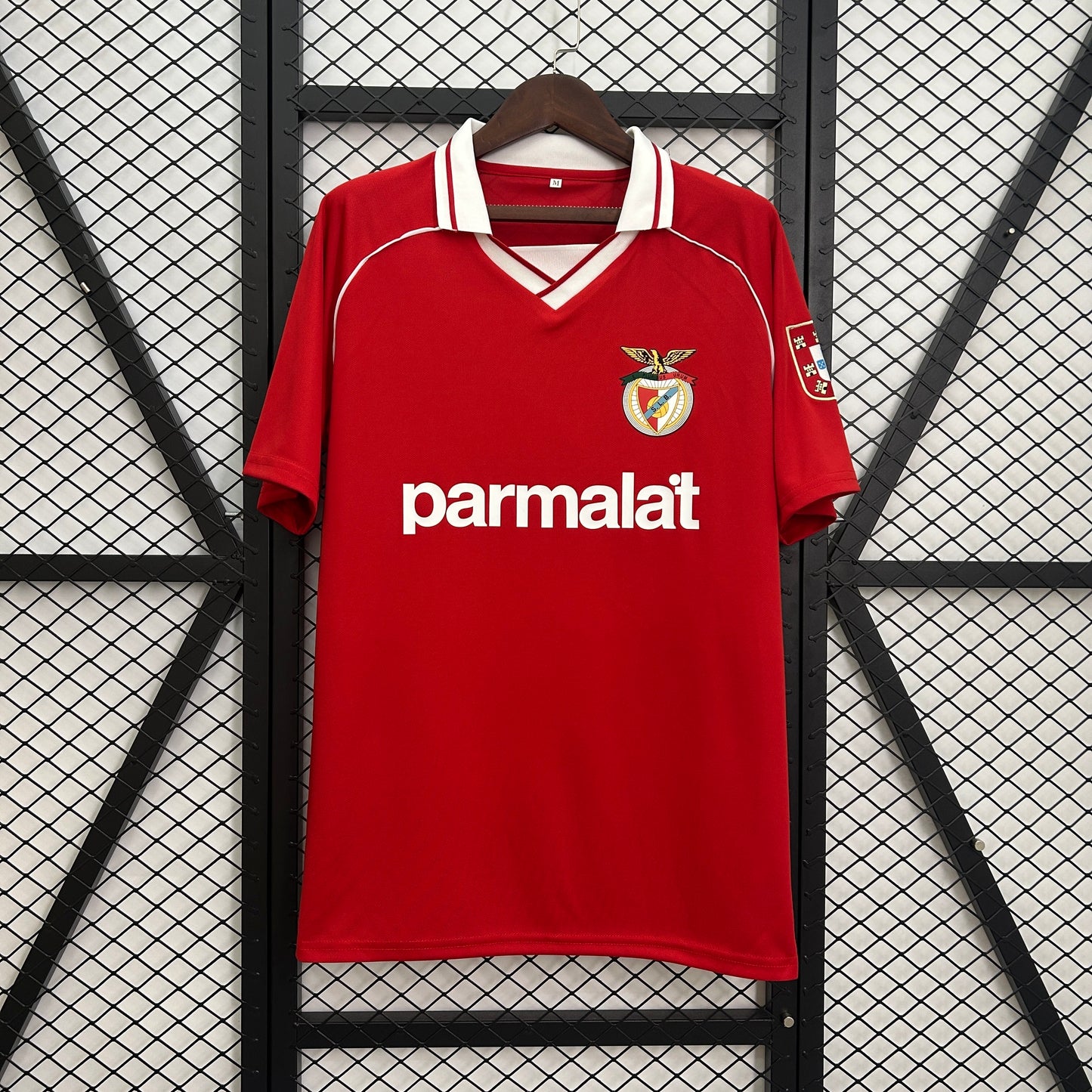 1990s Benfica Retro Football Shirt | Red White Home