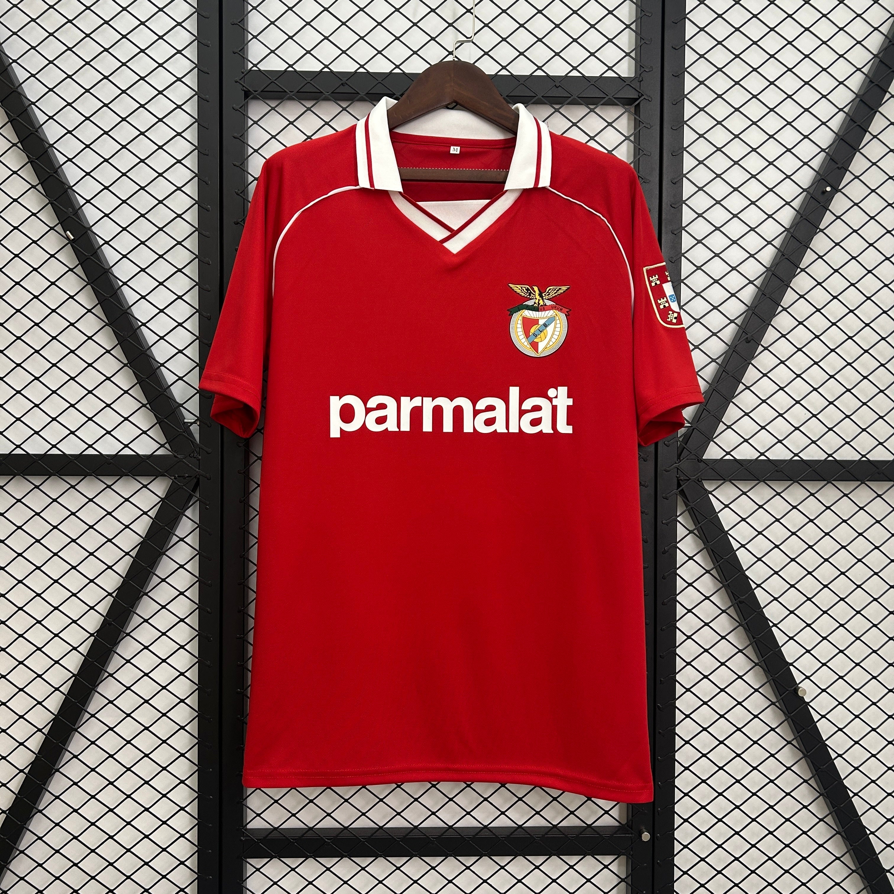 1990s Benfica Retro Football Shirt | Red White Home