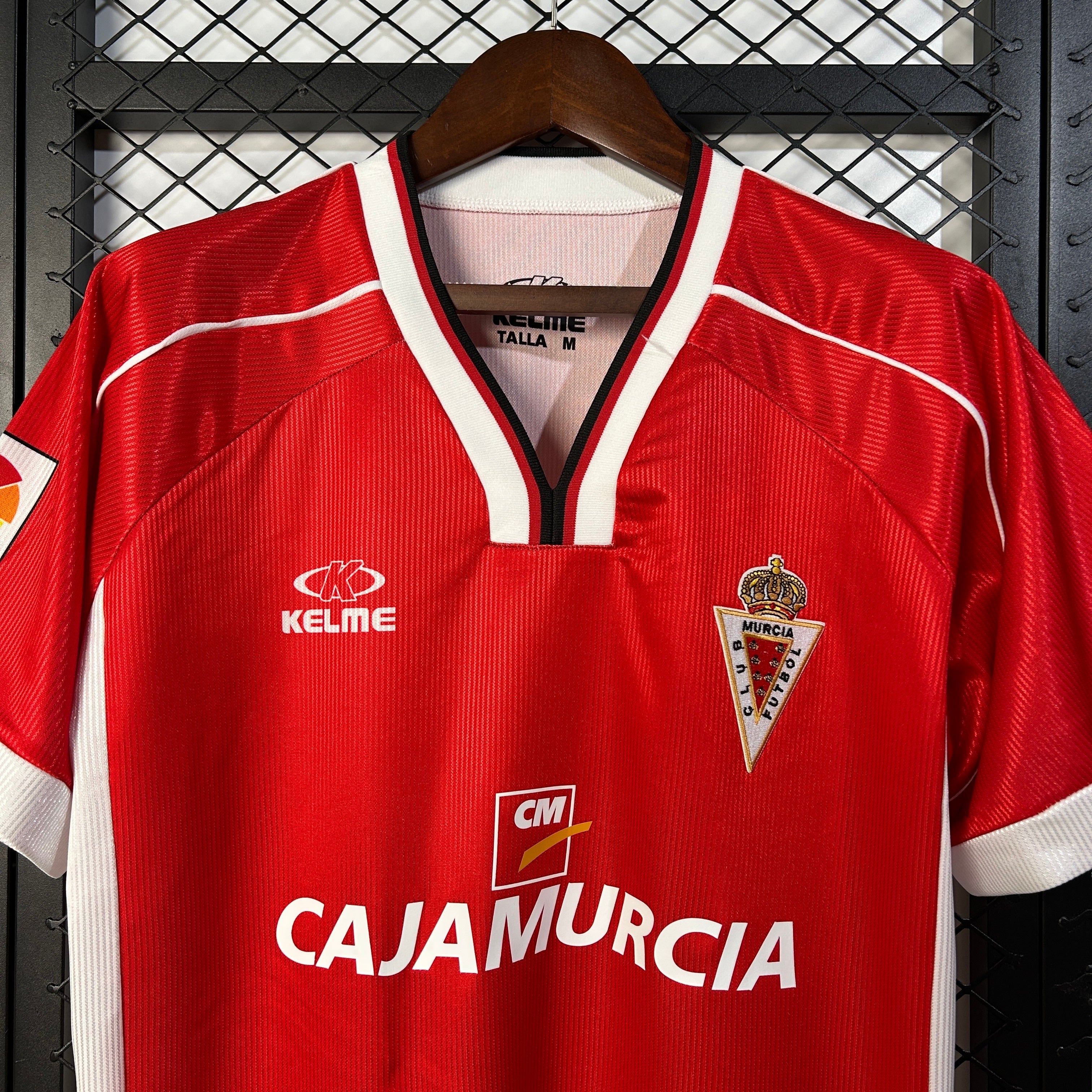 1990s Real Murcia Retro Football Shirt | Red White Home