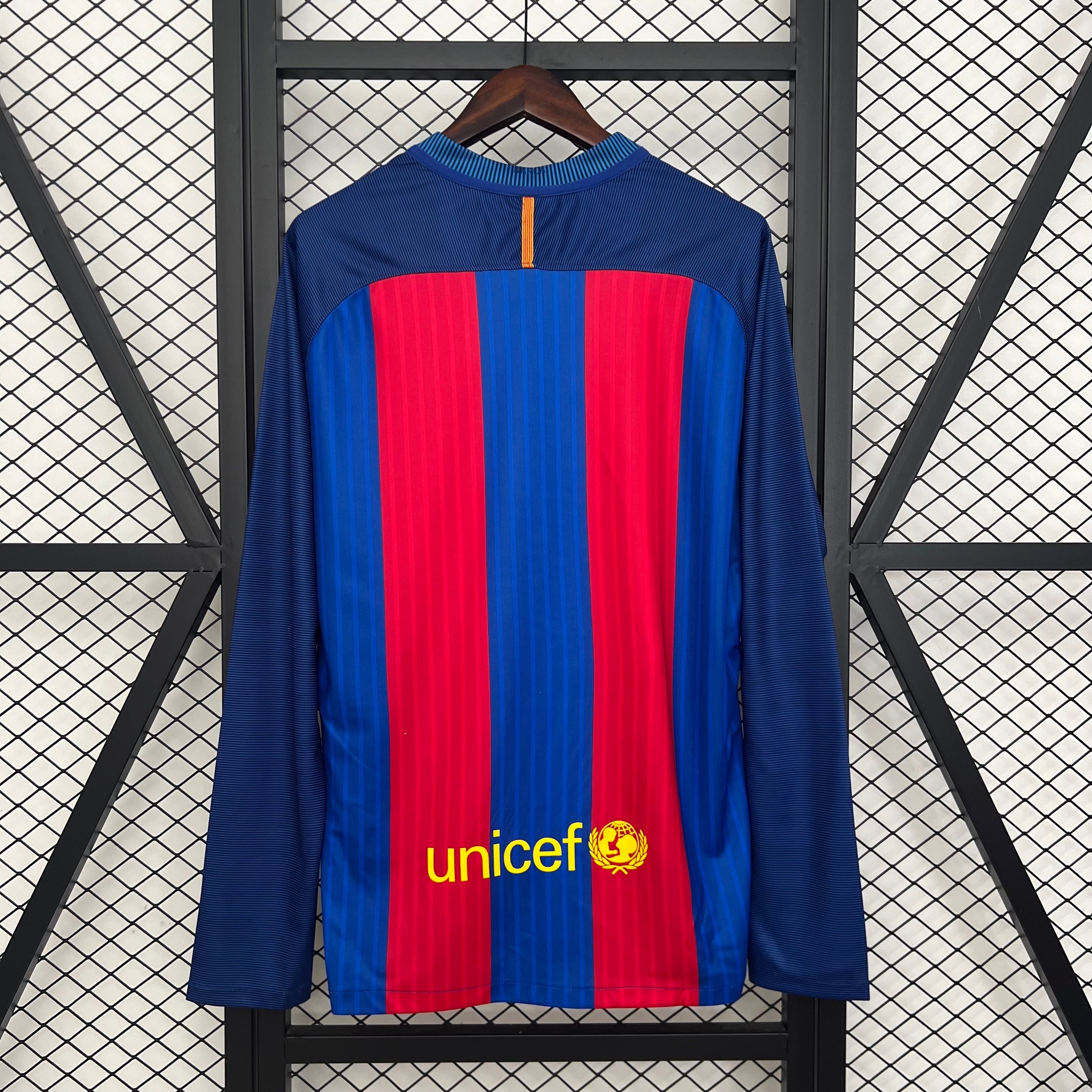 2010s Barcelona Retro Football Shirt | Blue Red Home