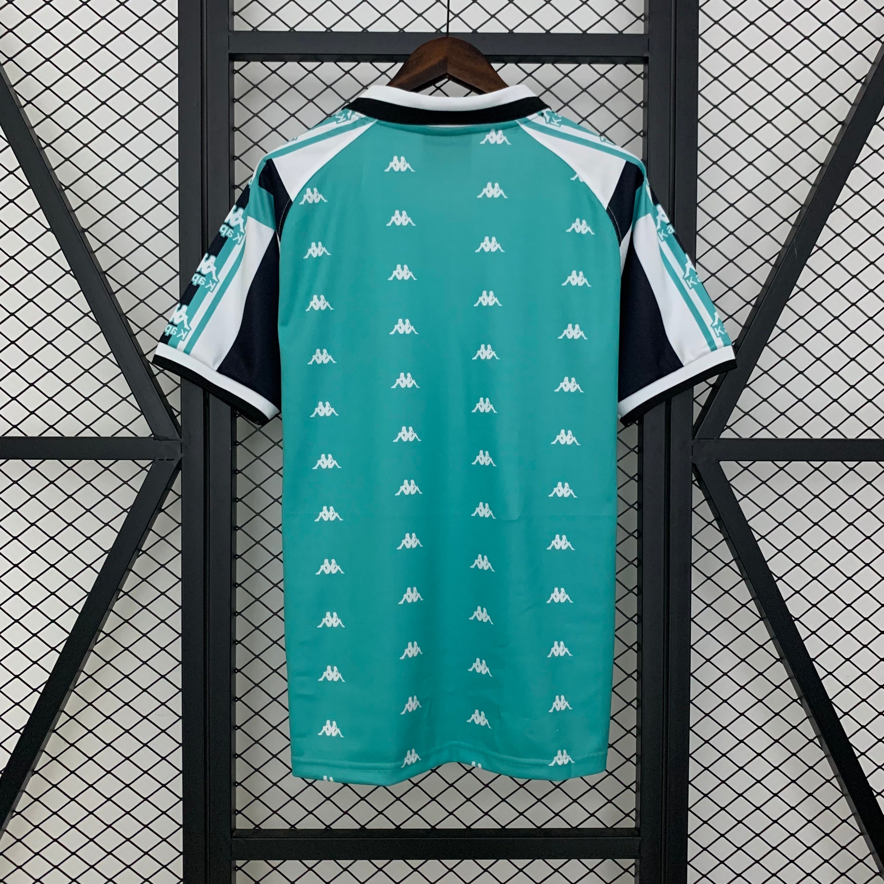 1990s Osasuna Retro Football Shirt | Teal Black Home