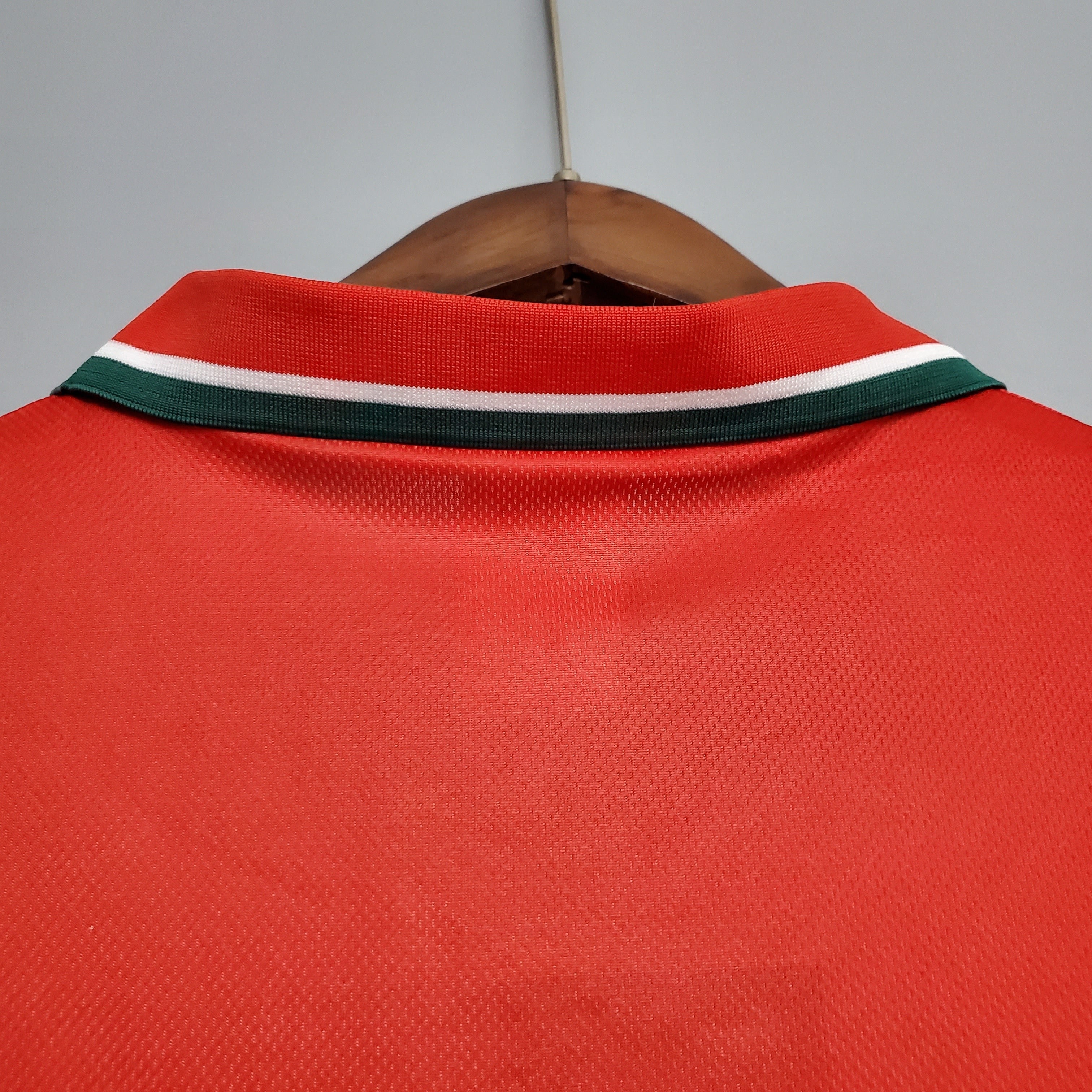 1990s Morocco Retro Football Shirt | Red Green Home