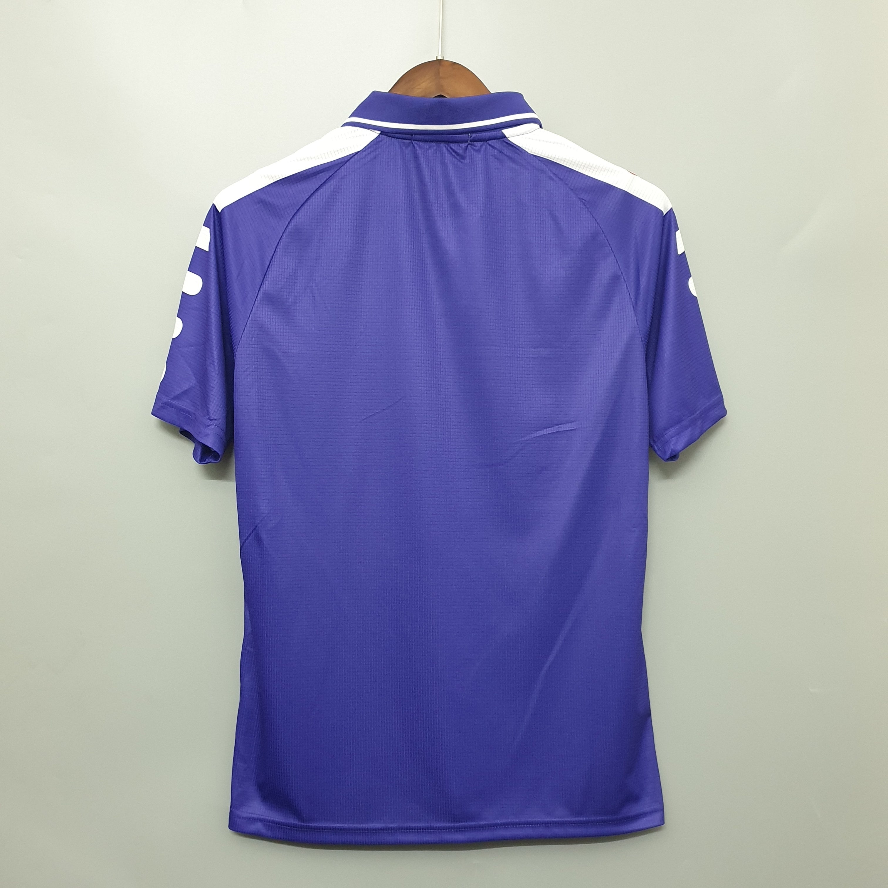 90s Fiorentina Retro Football Shirt | Purple White Home
