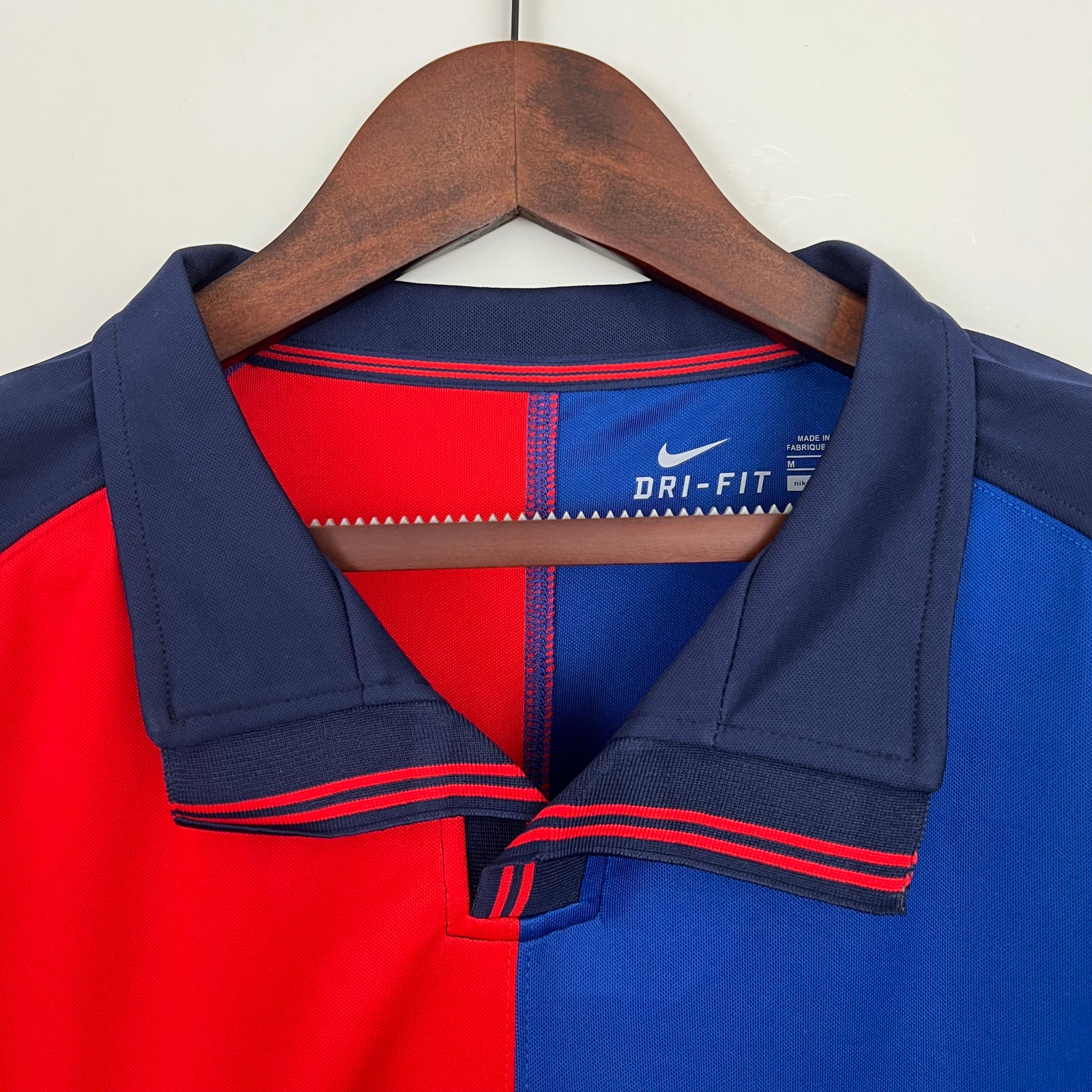 1990s Barcelona Retro Football Shirt | Red Blue Third