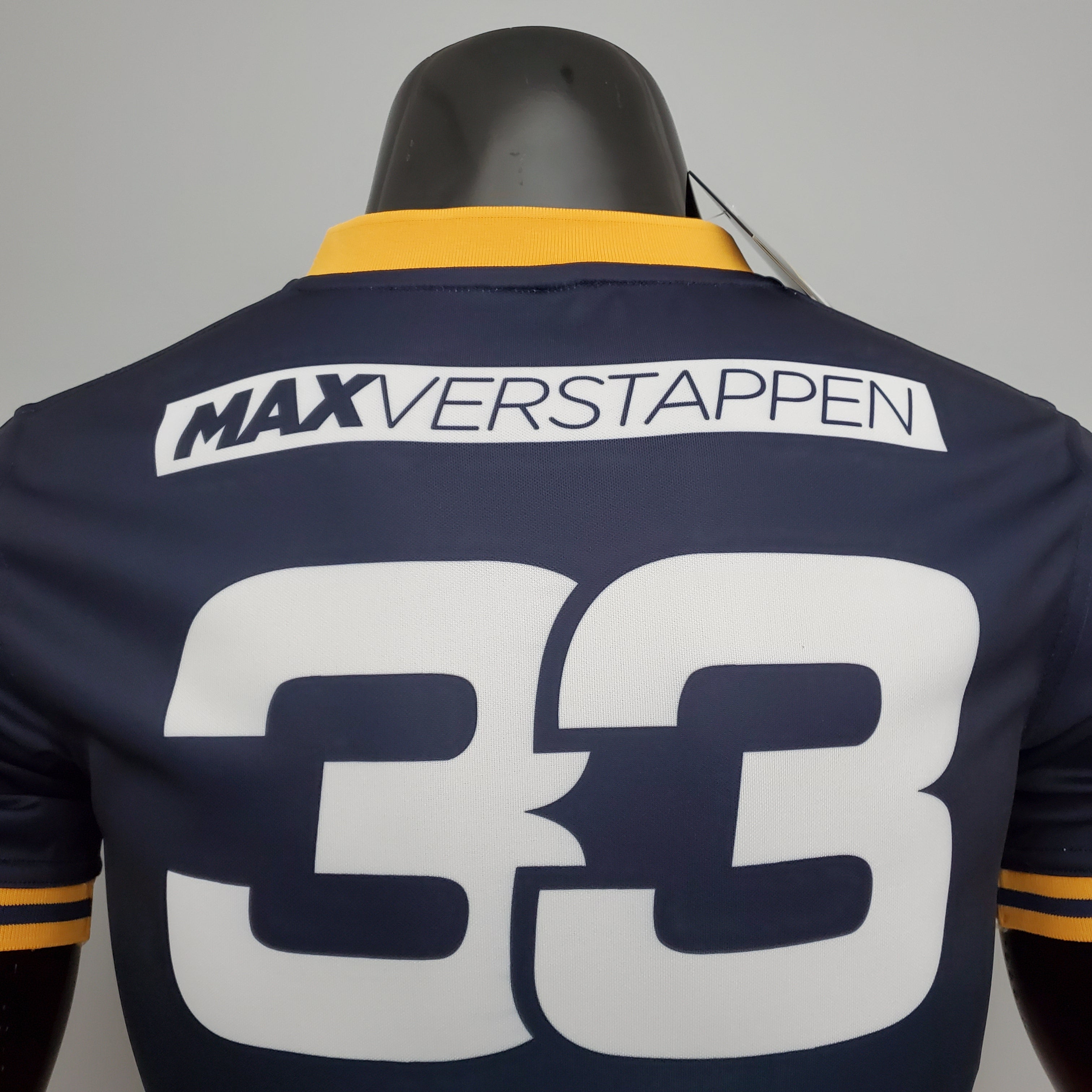 Red Bull Racing F1 2025 Player Fit T-Shirt – Max Verstappen #33 Red Bull | Dark Blue Orange