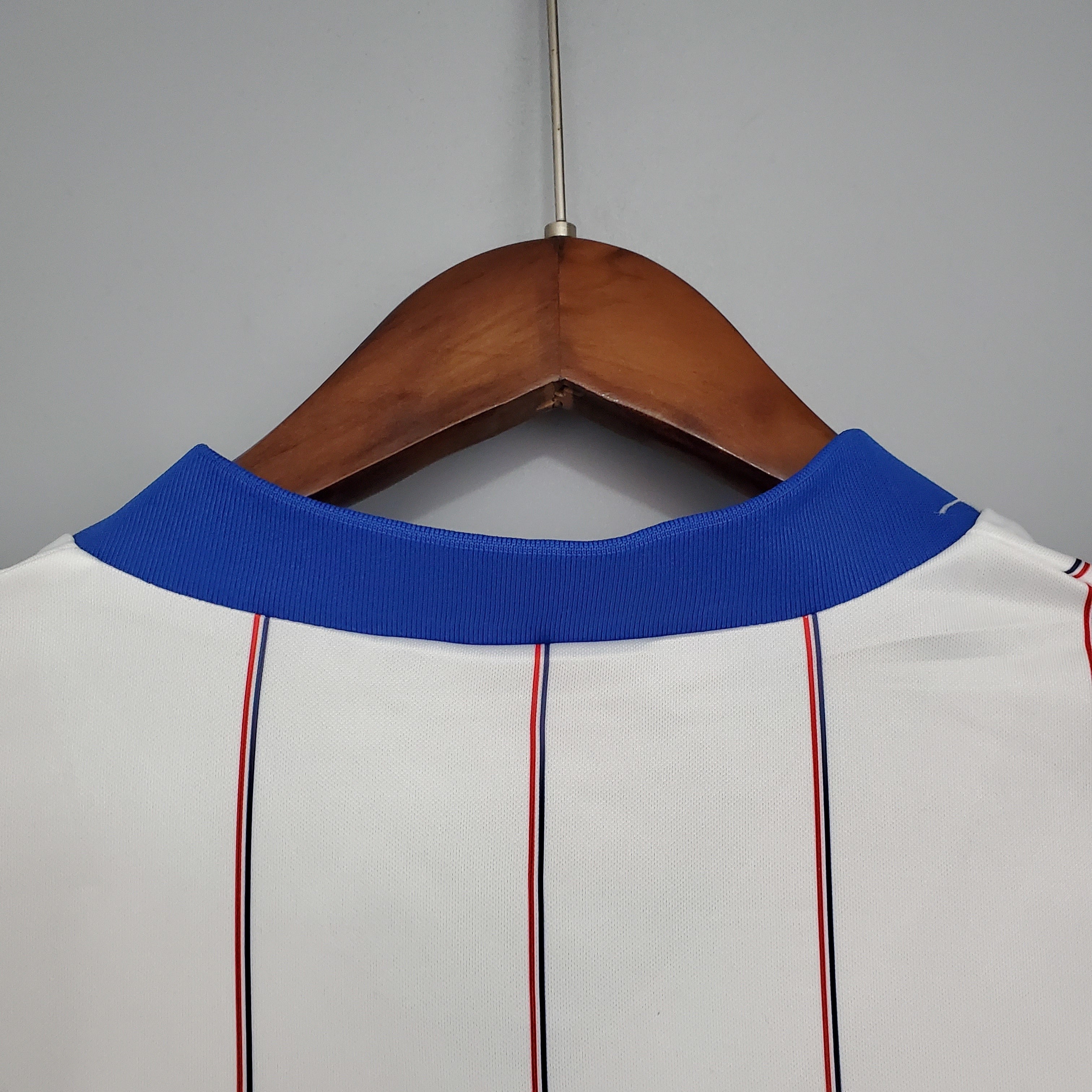 1980s Rangers Retro Football Shirt | White Blue Home