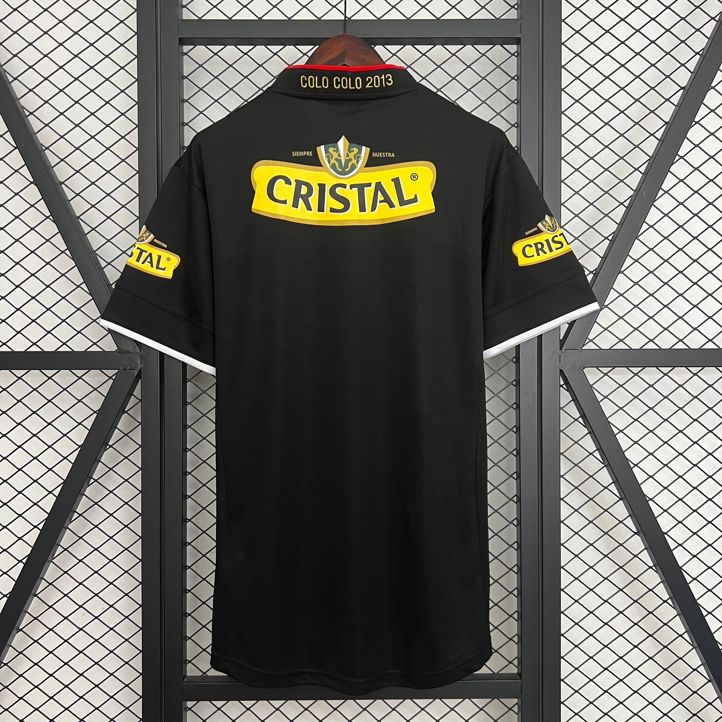 2010s Colo Colo Retro Football Shirt | Black Yellow Home