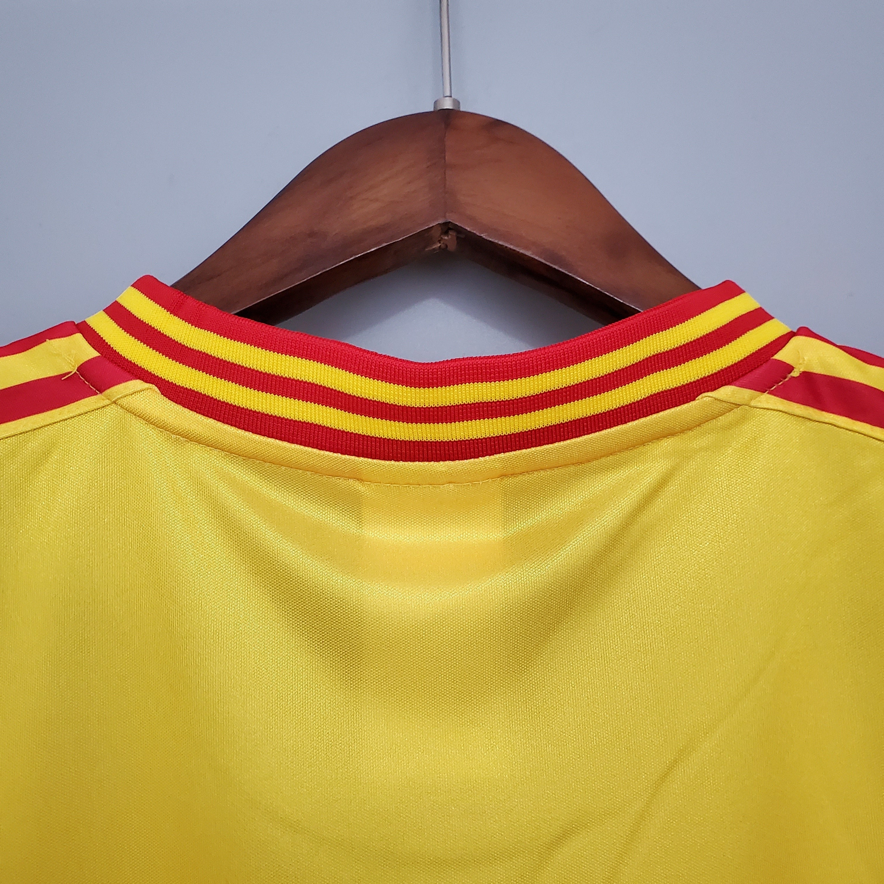 1990s Colombia Retro Football Shirt | Yellow Red Third
