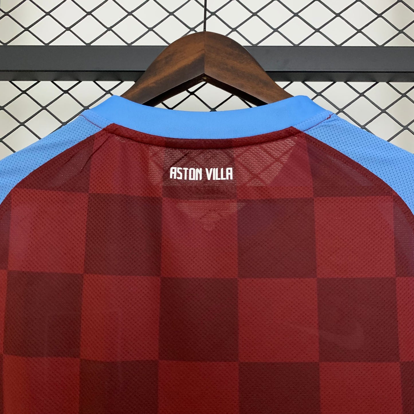 2020s Aston Villa Retro Football Shirt | Claret Sky Blue Home