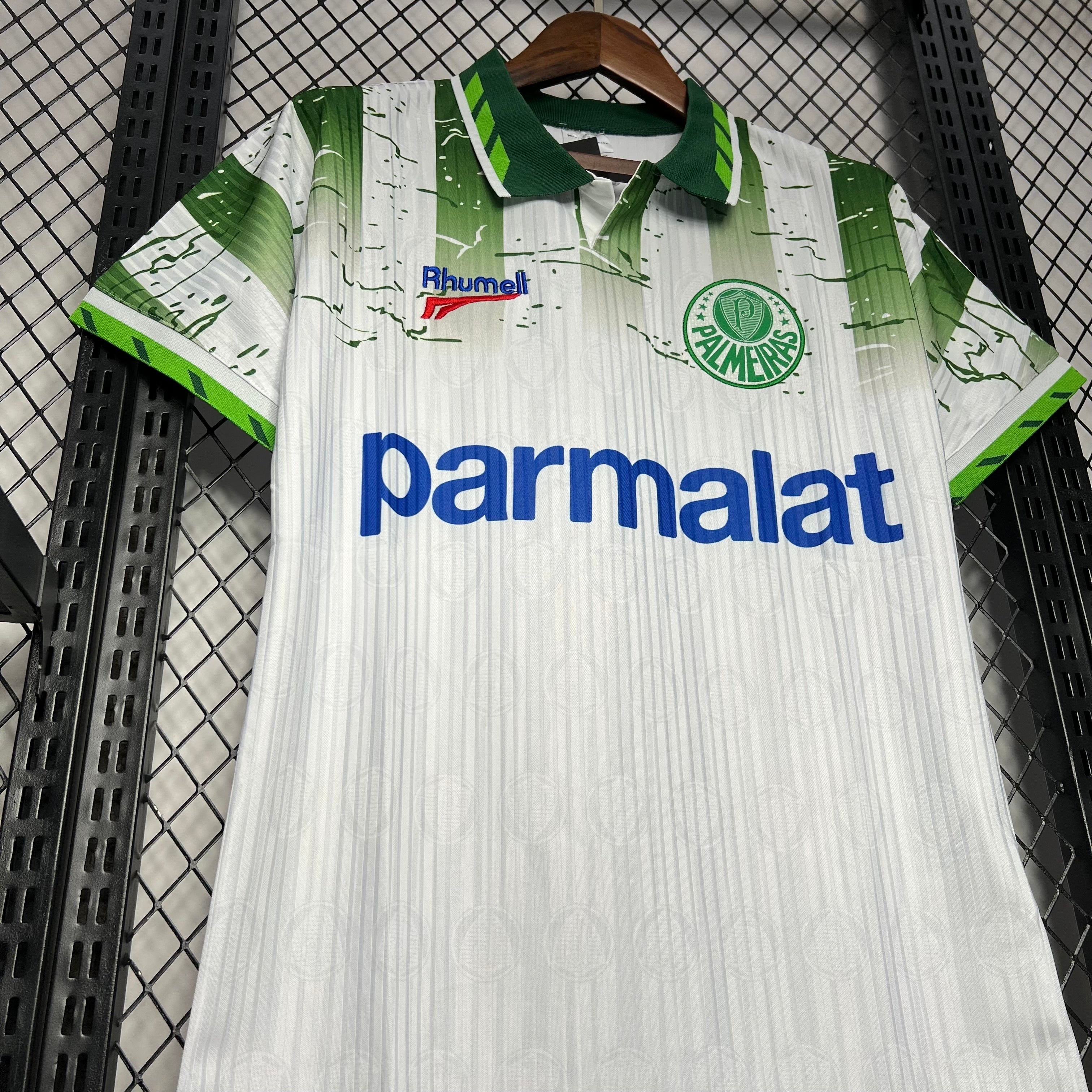 1990s Palmeiras Retro Football Shirt | White Green Home